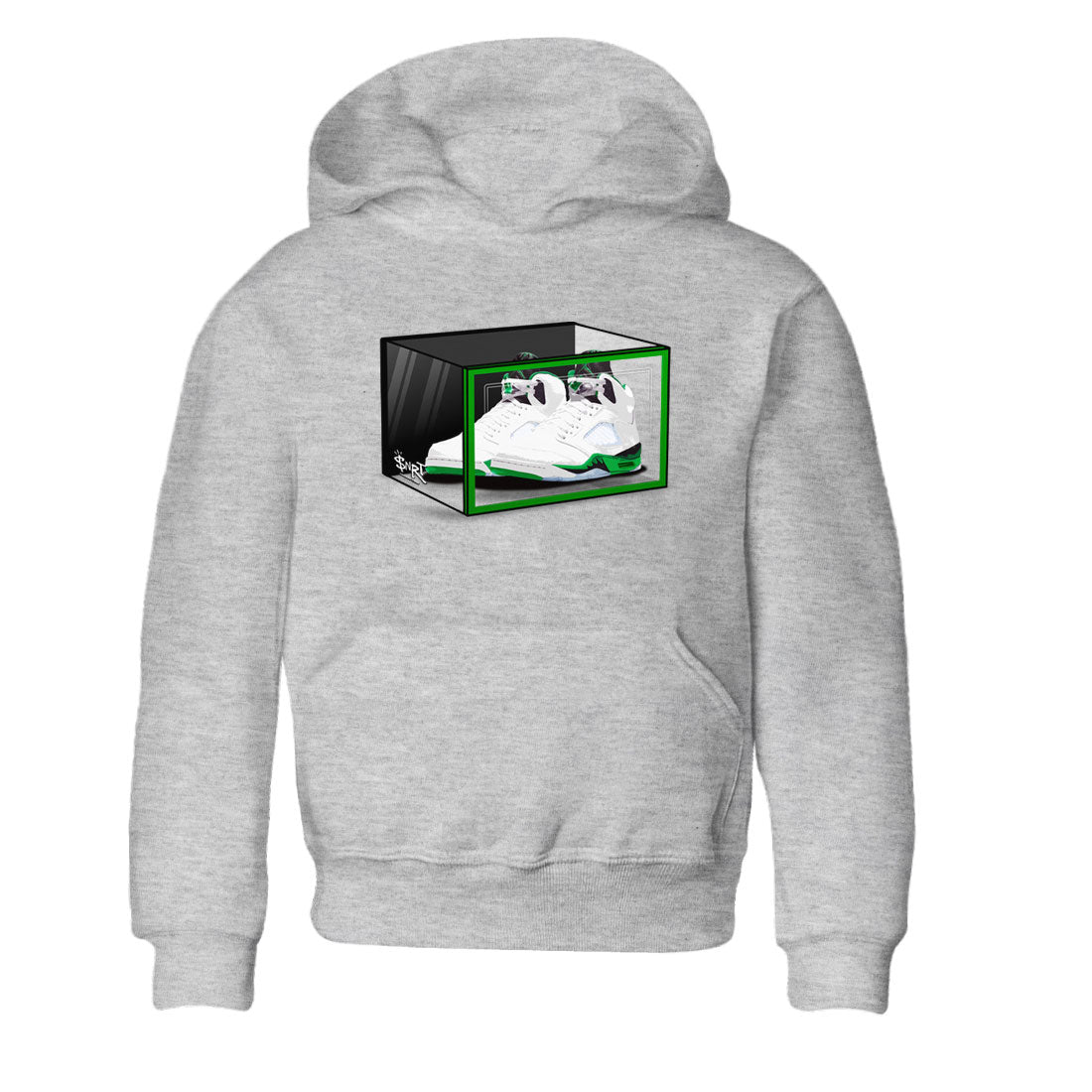 Shoe Box snkmatch Tee Kids - Air Jordan 5 Lucky Green