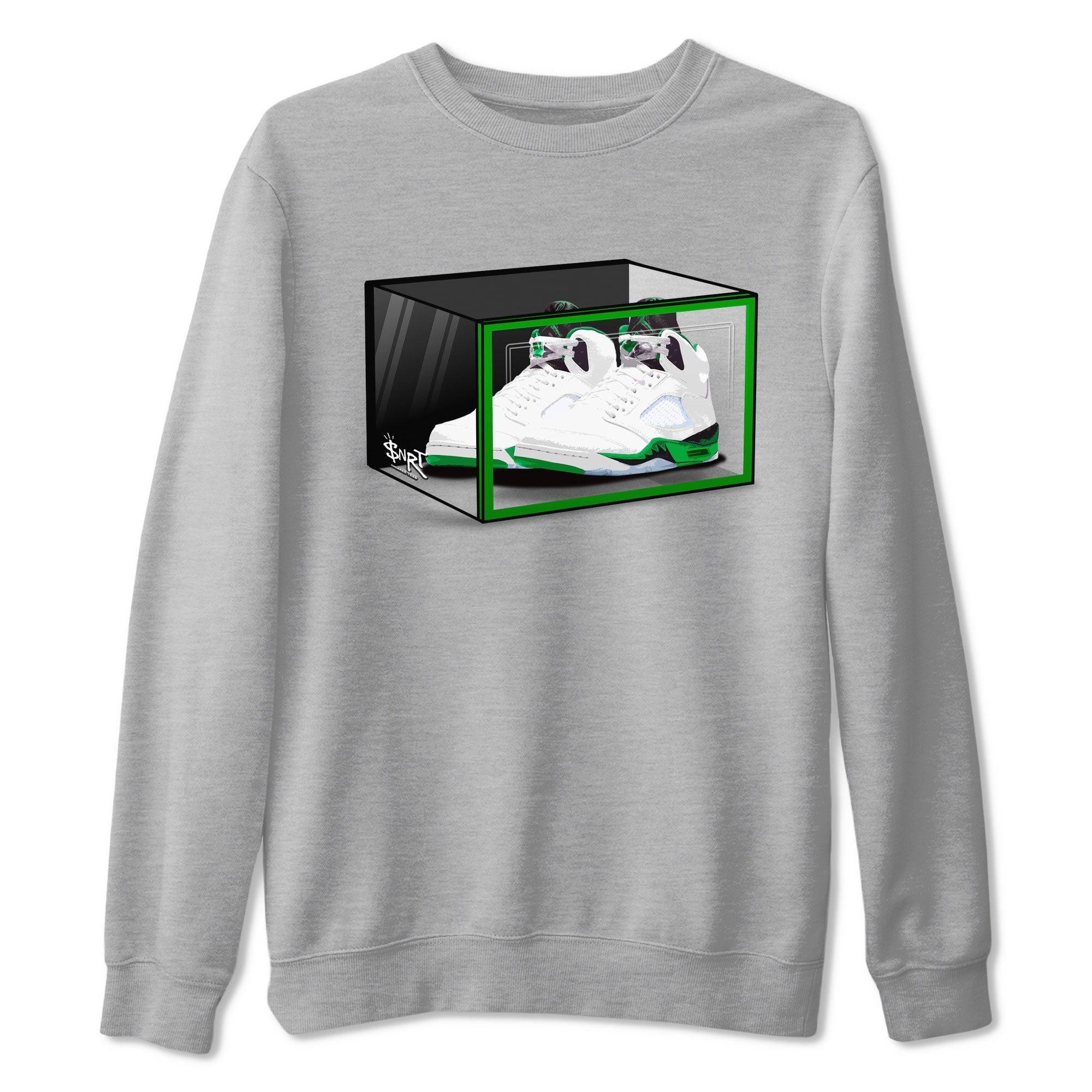 Shoe Box snkmatch Tee - Air Jordan 5 Lucky Green
