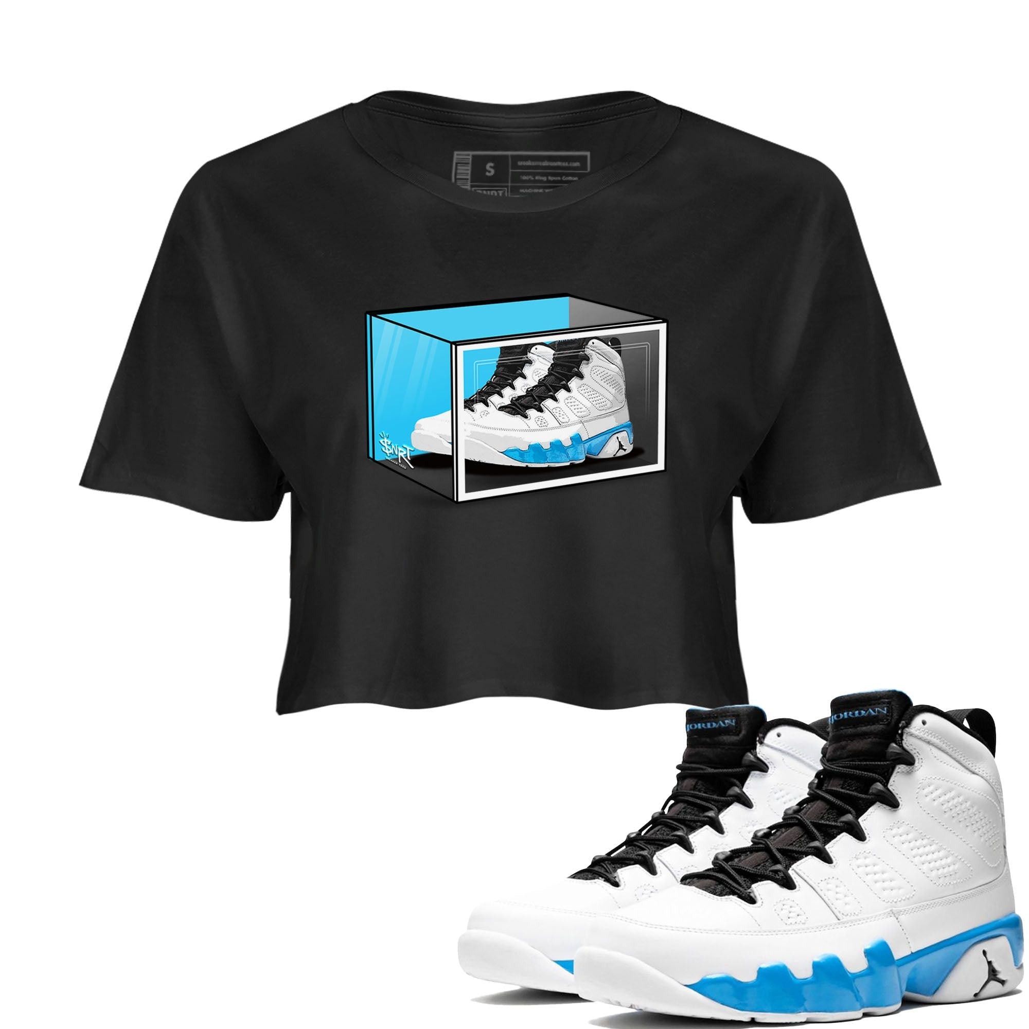 Shoe Box snkmatch Women's Top - Air Jordan 9 Powder Blue