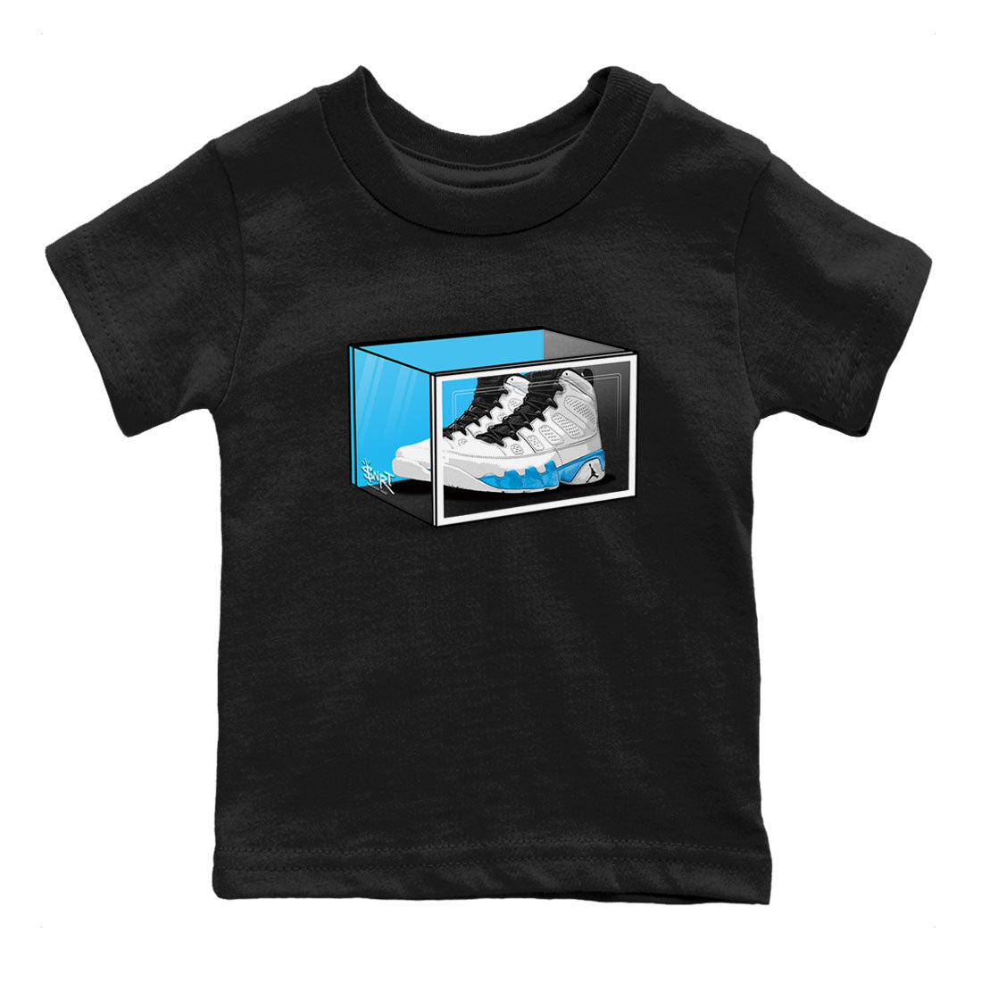 Shoe Box snkmatch Tees Kids - Air Jordan 9 Powder Blue