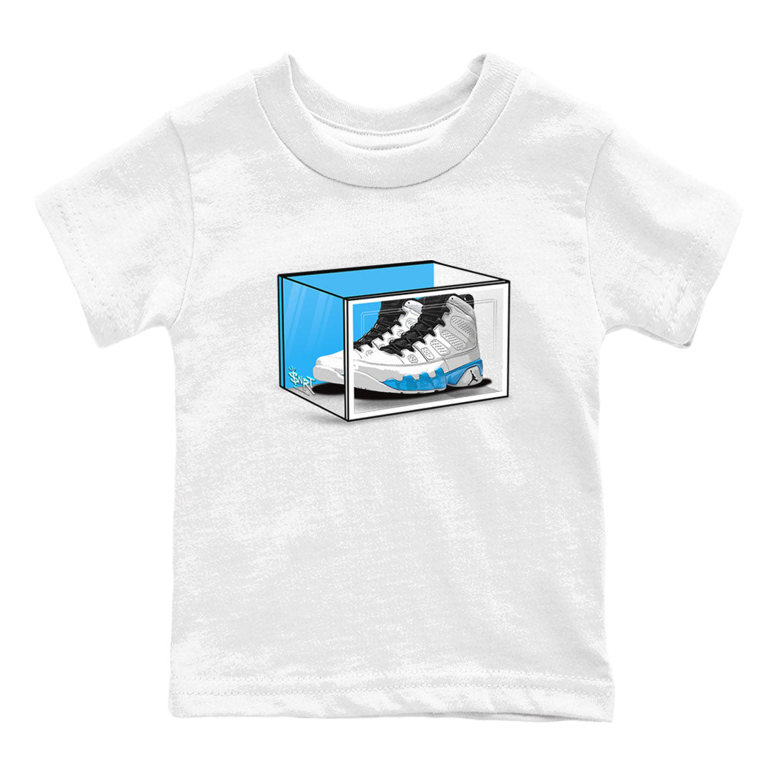 Shoe Box snkmatch Tees Kids - Air Jordan 9 Powder Blue
