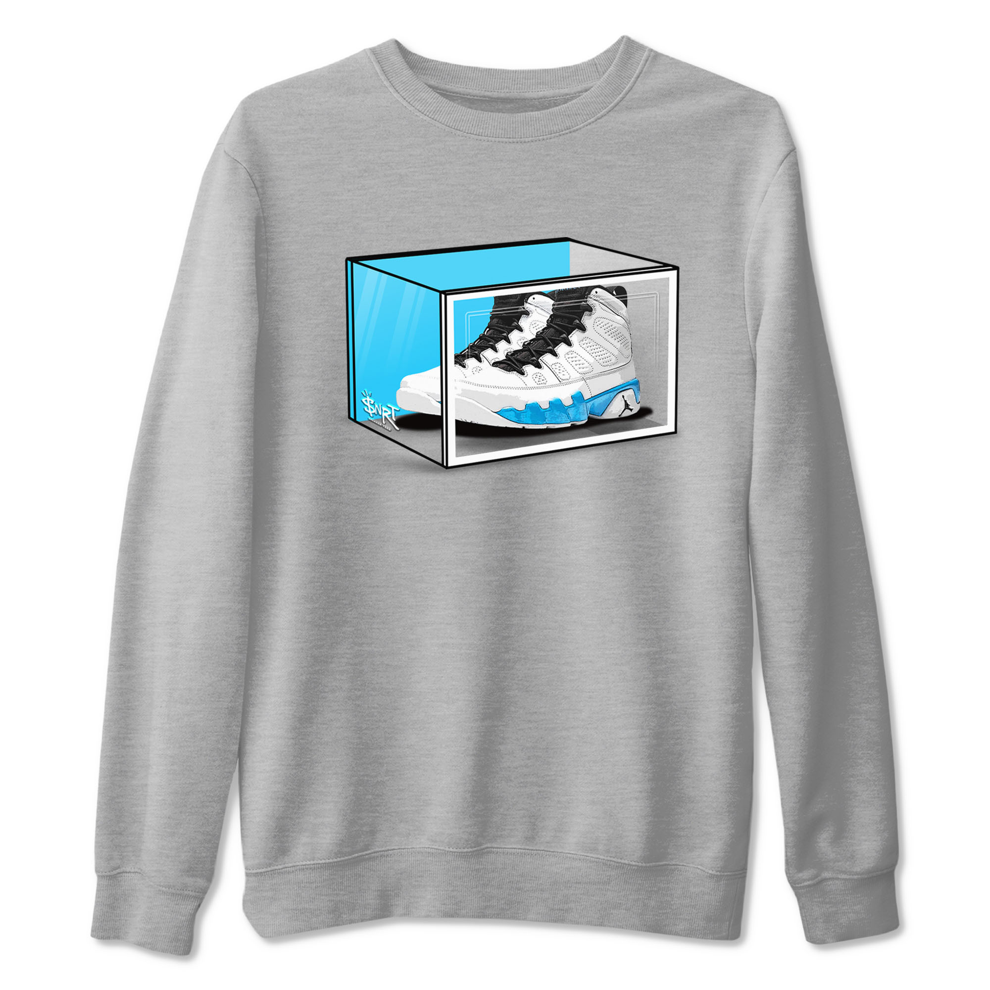 Shoe Box snkmatch Tees - Air Jordan 9 Powder Blue