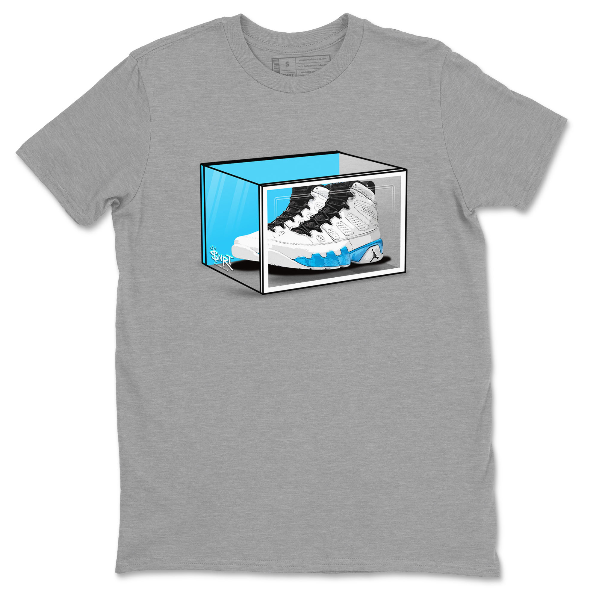 Shoe Box snkmatch Tees - Air Jordan 9 Powder Blue