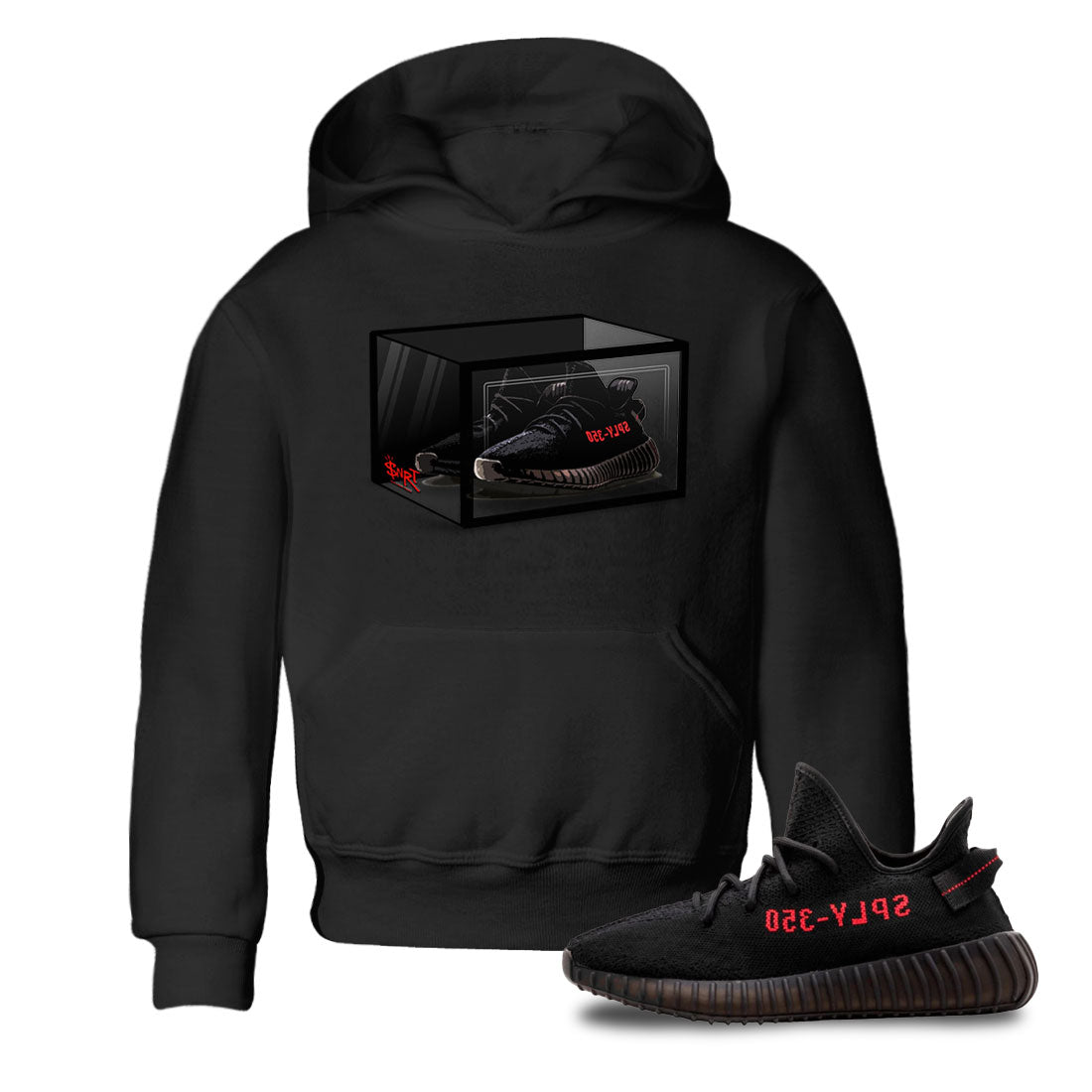 Shoe Box snkmatch Tee Kids - Yeezy 350 Bred