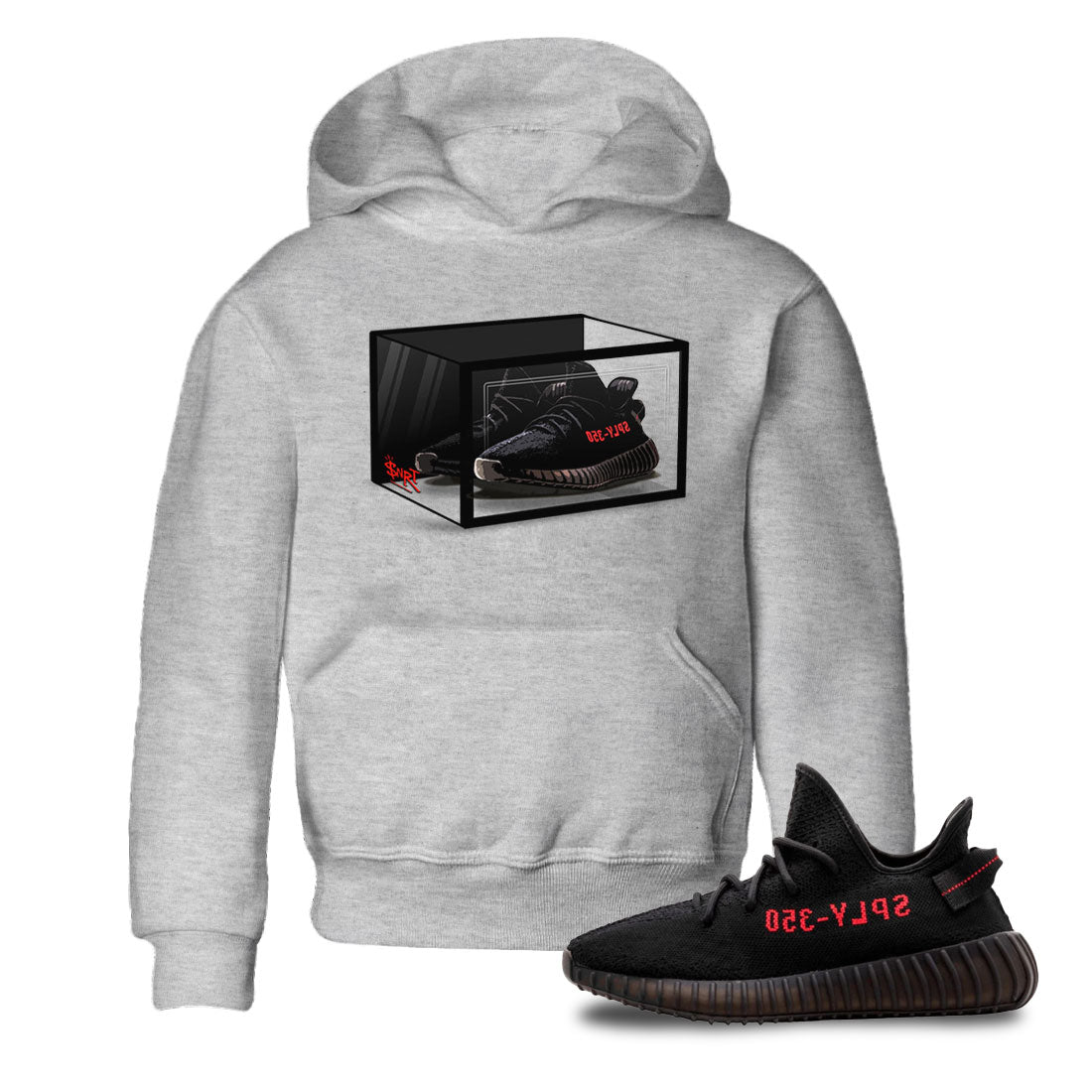 Shoe Box snkmatch Tee Kids - Yeezy 350 Bred