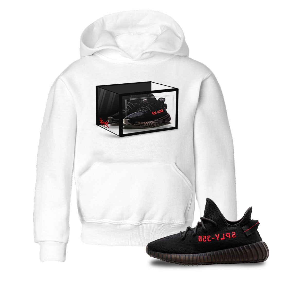 Shoe Box snkmatch Tee Kids - Yeezy 350 Bred