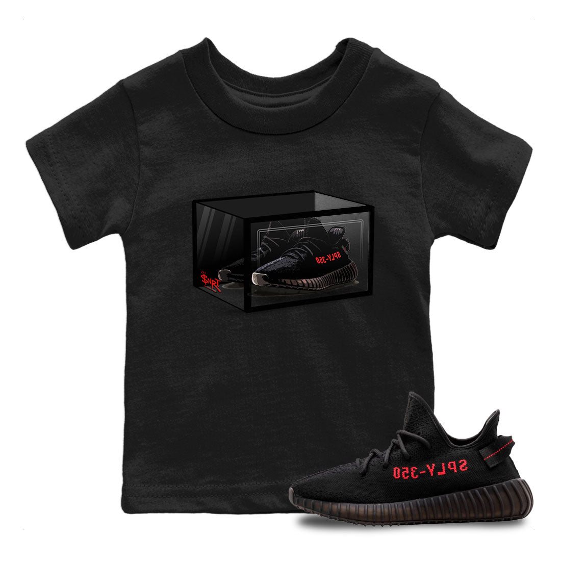 Shoe Box snkmatch Tee Kids - Yeezy 350 Bred