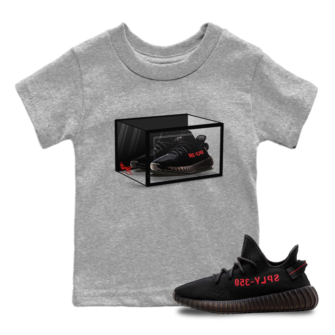 Shoe Box snkmatch Tee Kids - Yeezy 350 Bred