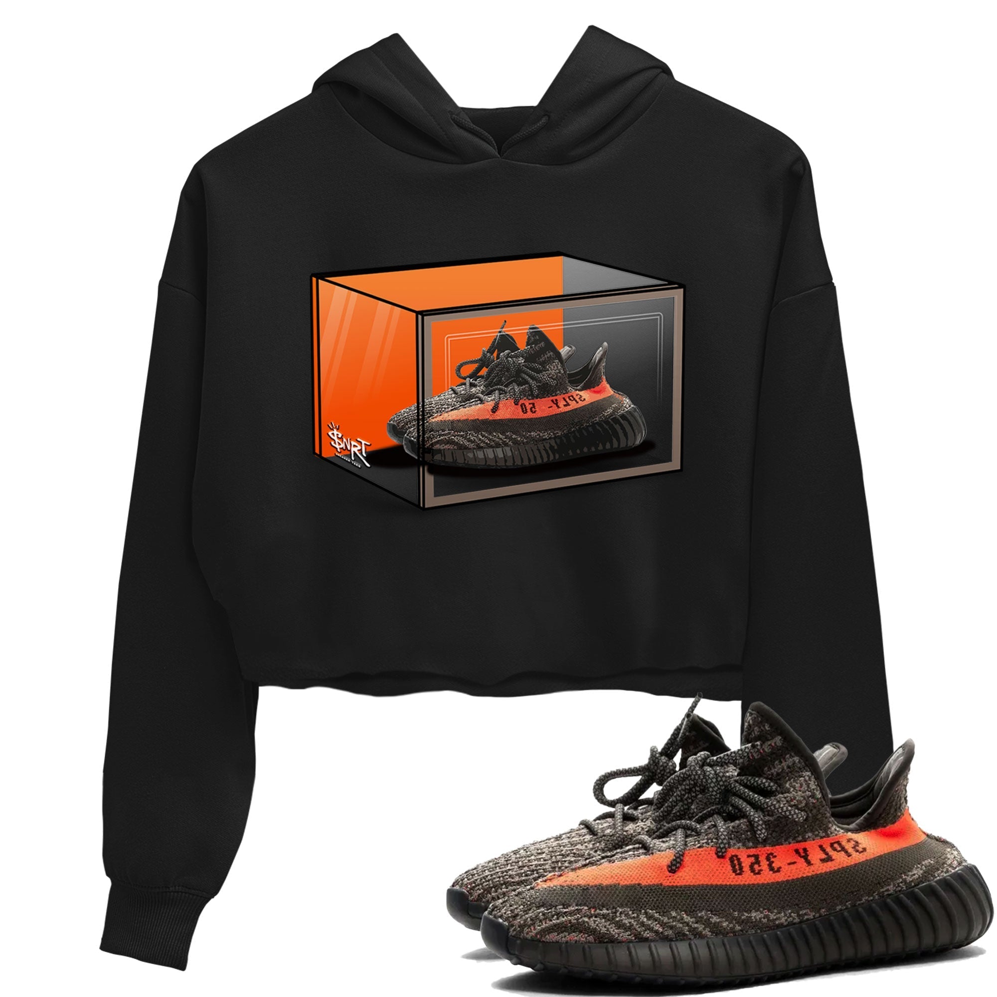 Shoe Box SNRT Sneaker Women's Top - Yeezy 350 Carbon Beluga