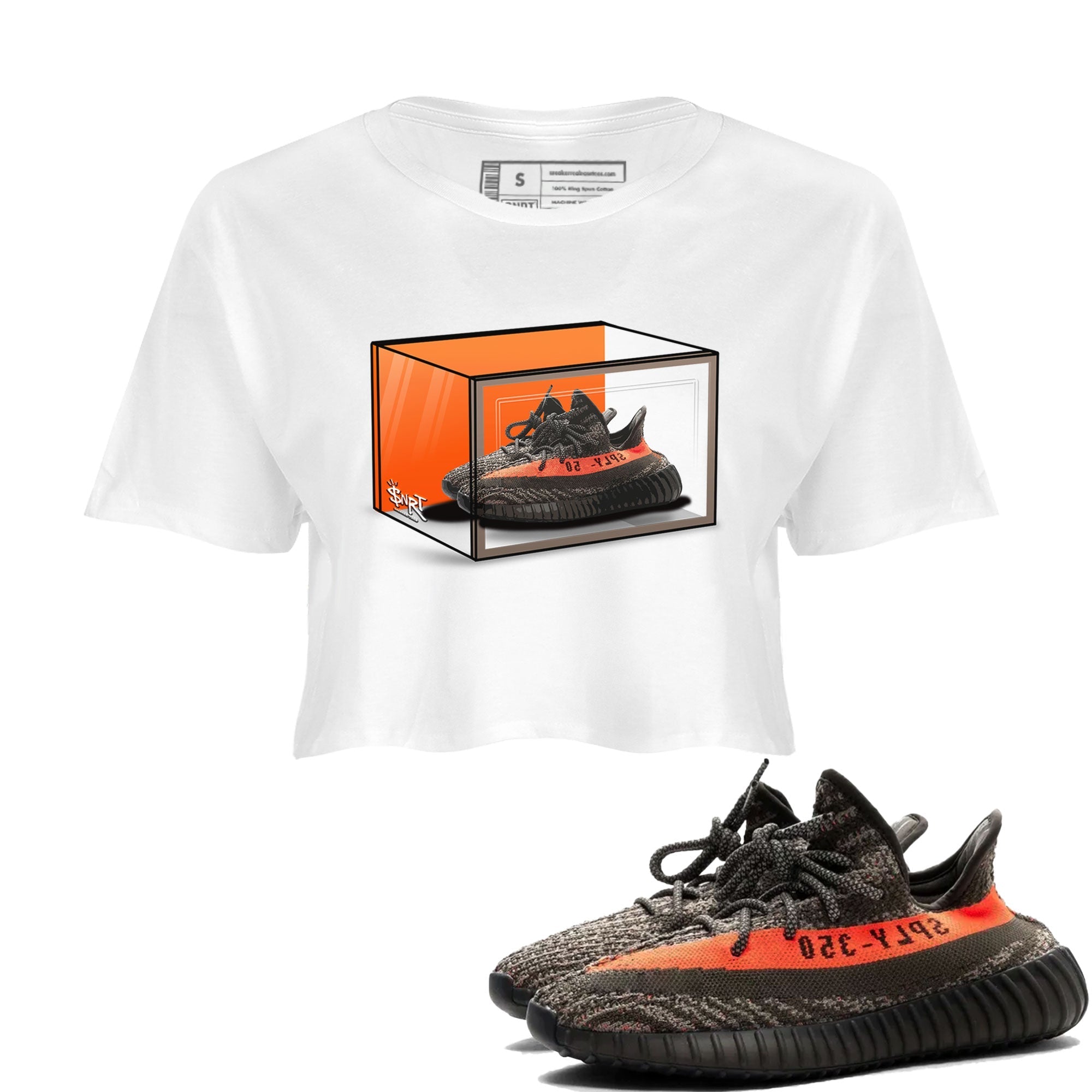 Shoe Box SNRT Sneaker Women's Top - Yeezy 350 Carbon Beluga