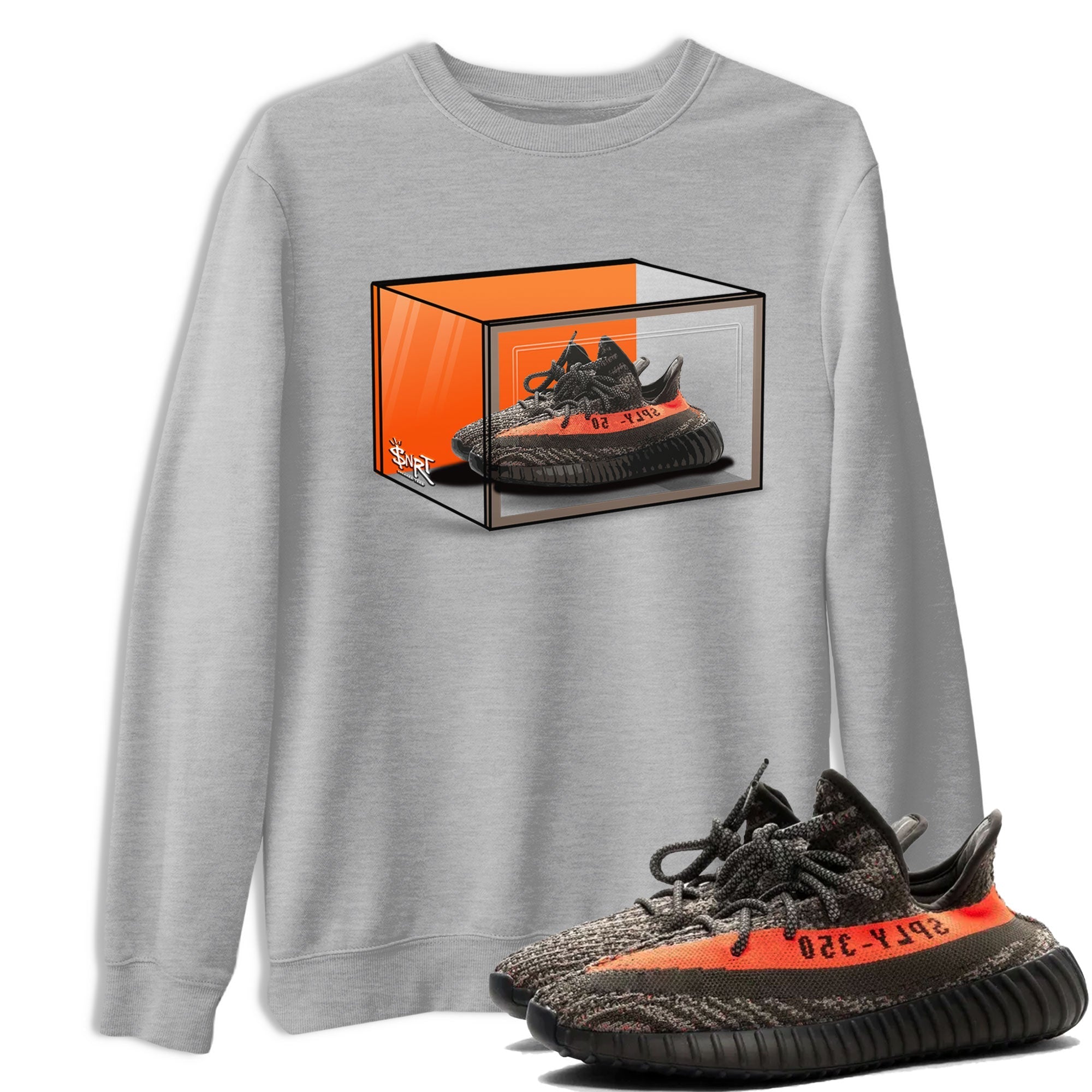 Shoe Box snkmatch Tee - Yeezy 350 Carbon Beluga