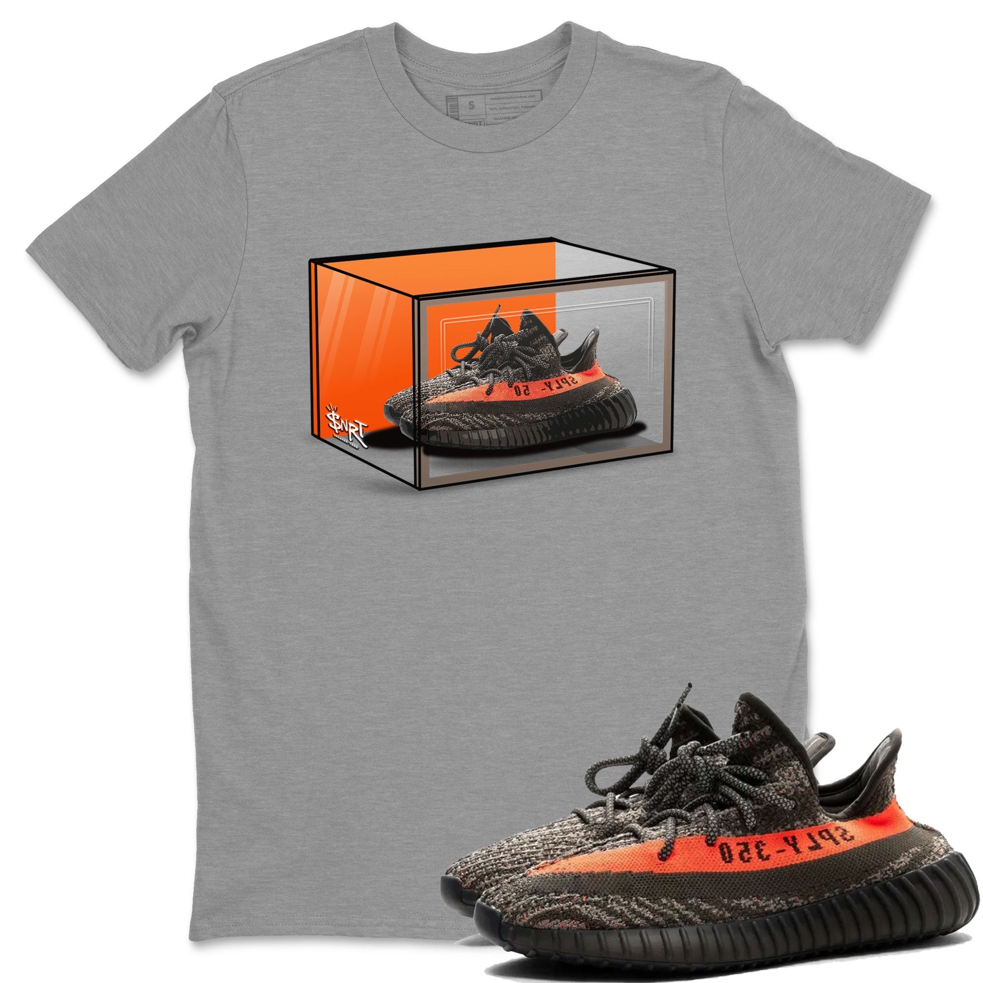 Shoe Box snkmatch Tee - Yeezy 350 Carbon Beluga