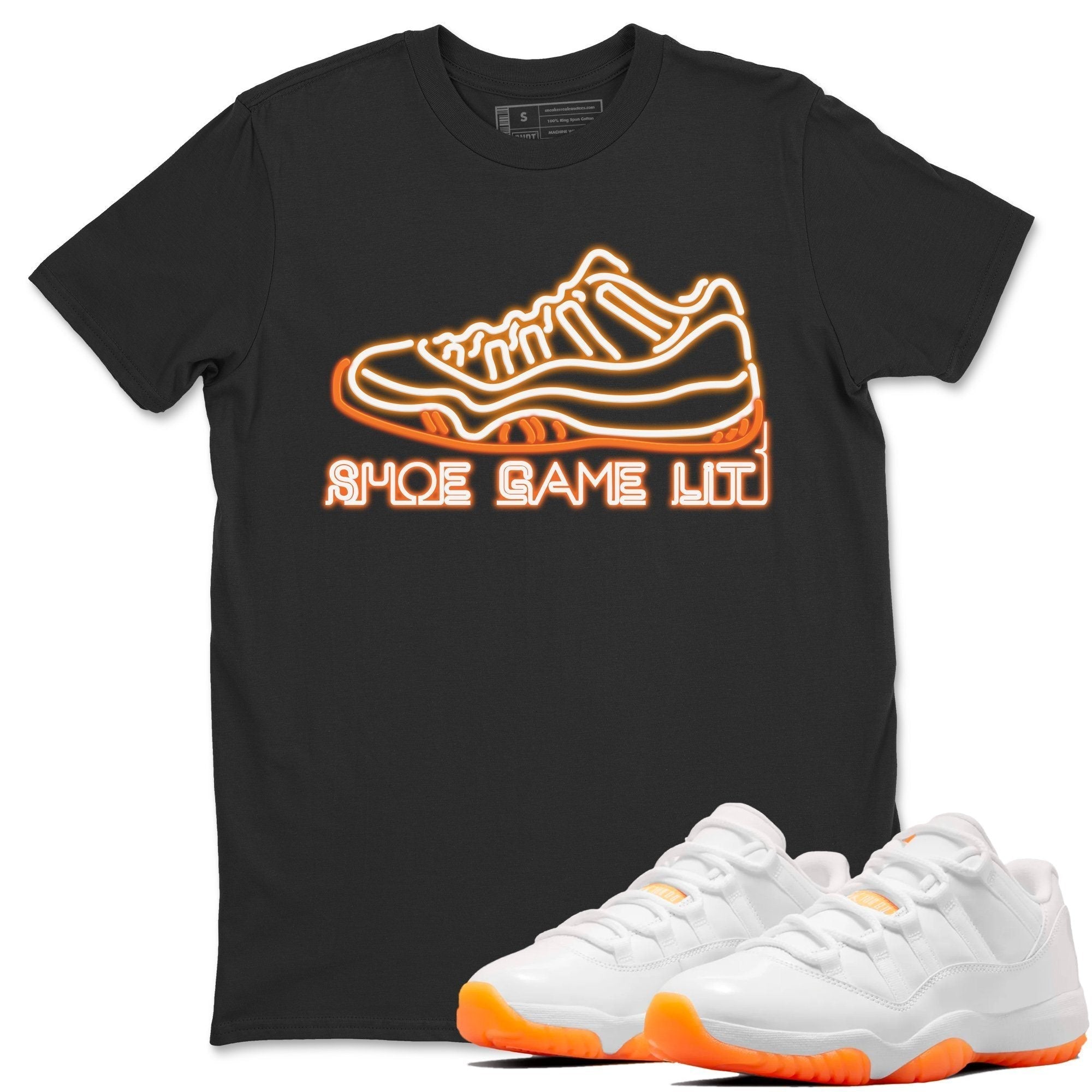 Shoe Game Lit Unisex Tops - Air Jordan 11 Citrus
