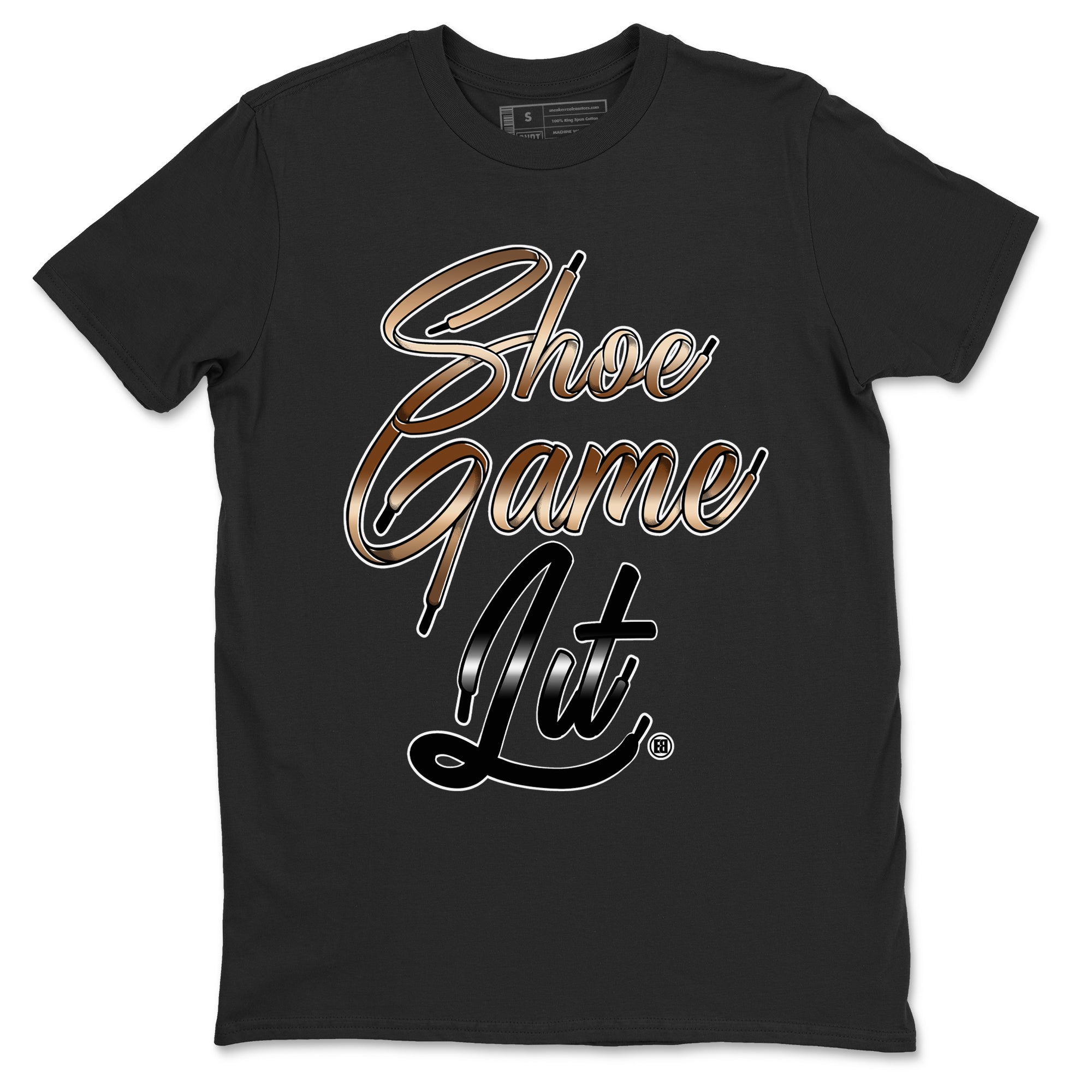 Shoe Game Lit Shoe Lace snkmatch Tees - Air Foamposite One Metallic Copper