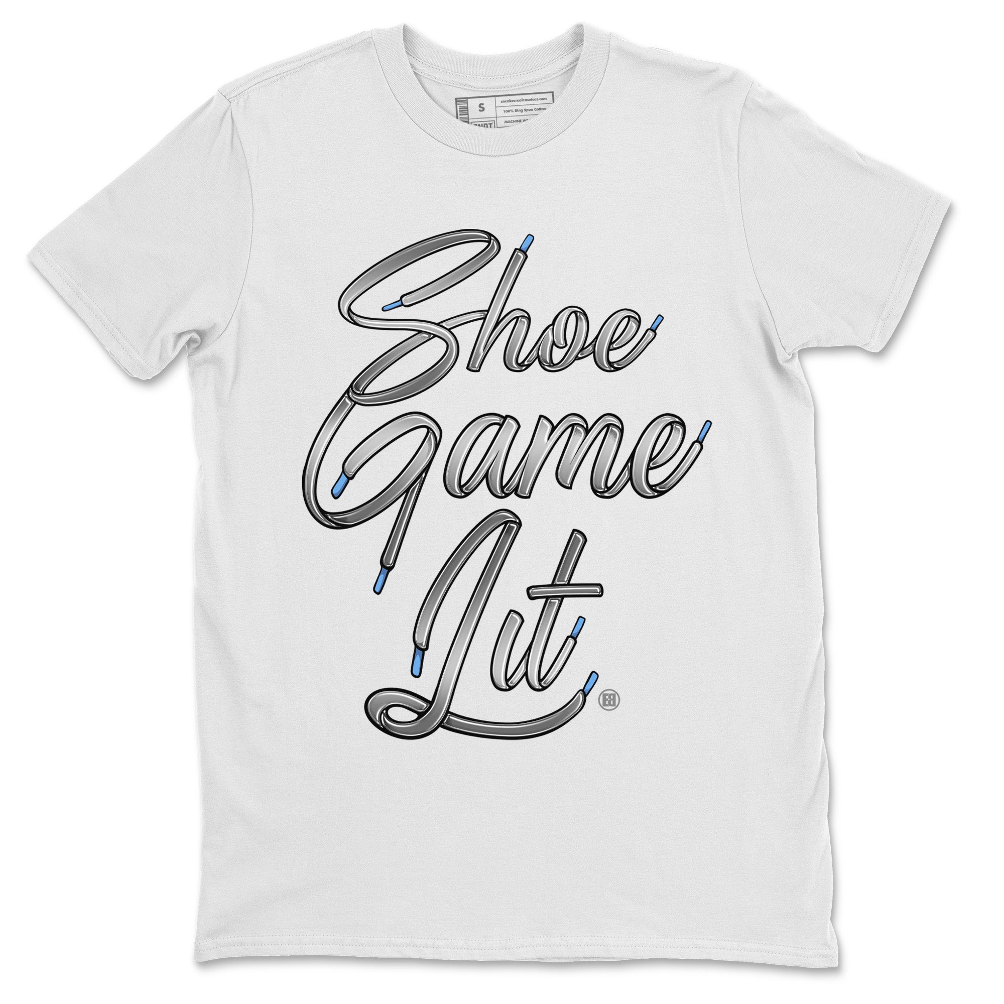 Shoe Game Lit Shoe Lace Unisex Tops - Air Jordan 11 White Cement