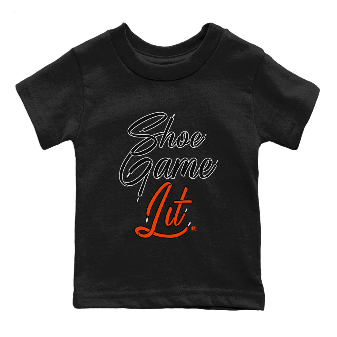 Shoe Game Lit Shoe Lace Kids Tops - Air Jordan 12 Brilliant Orange