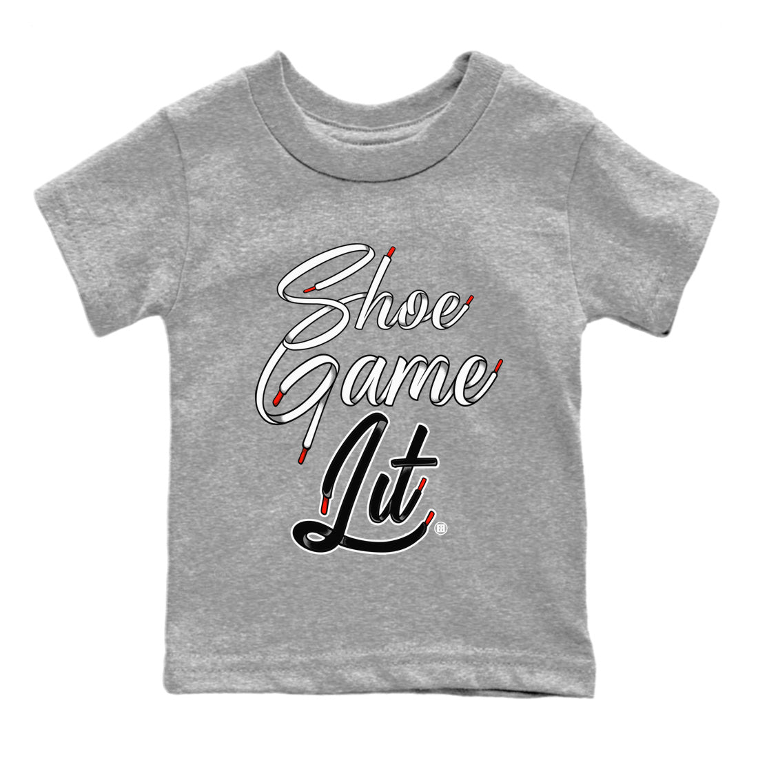 Shoe Game Lit Shoe Lace Kids Tops - Air Jordan 13 Black Flint