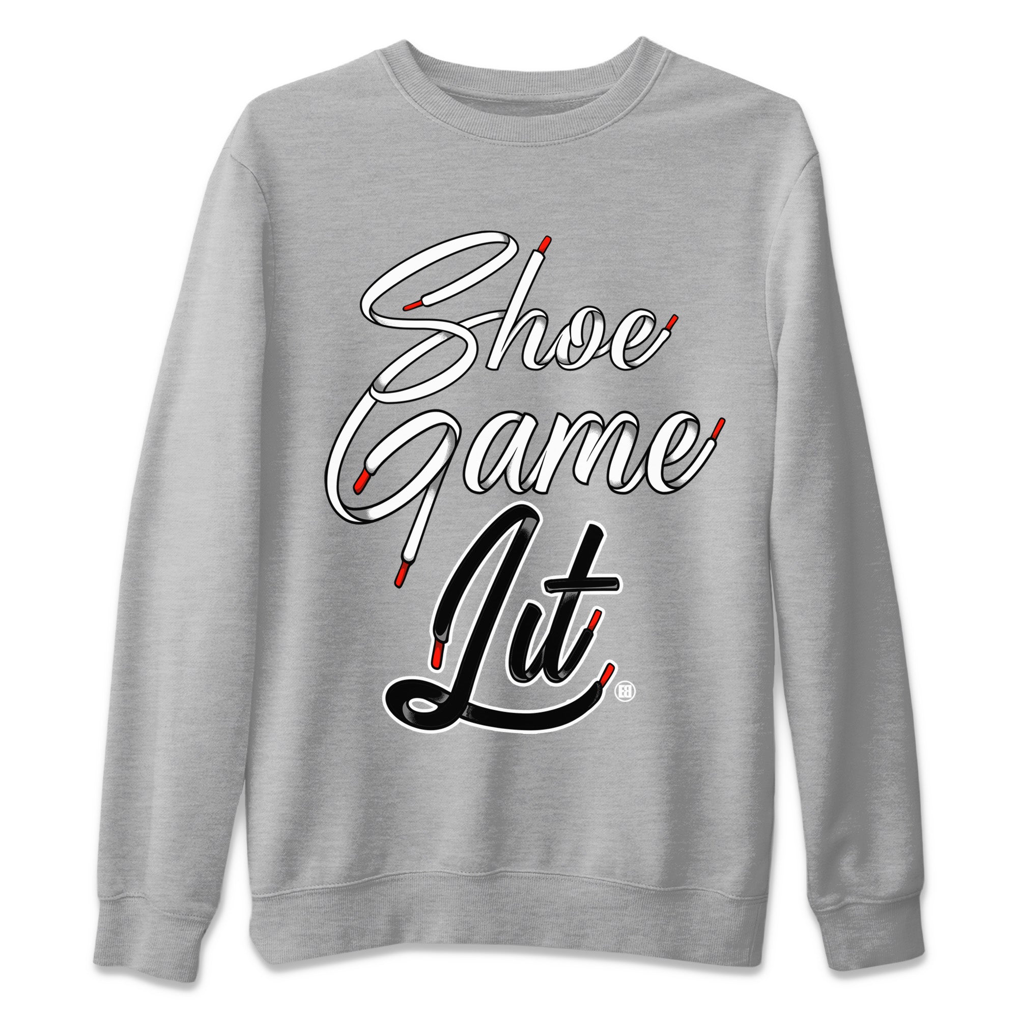Shoe Game Lit Shoe Lace Unisex Tops - Air Jordan 13 Black Flint