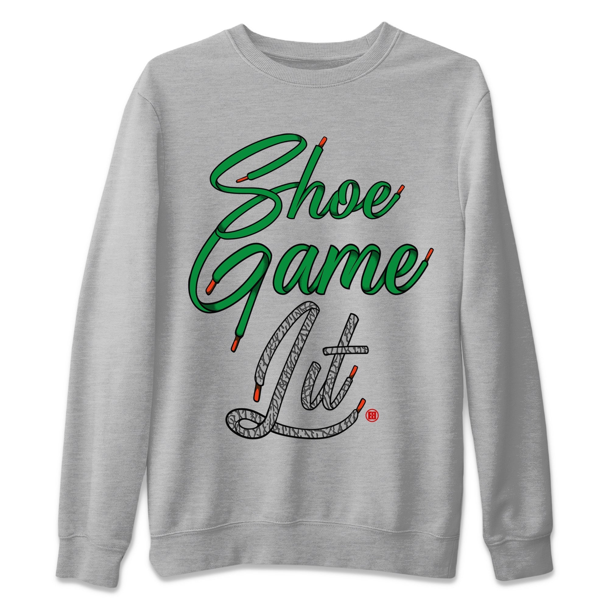 Shoe Game Lit Shoe Lace Unisex Tops - Air Jordan 3 Lucky Green