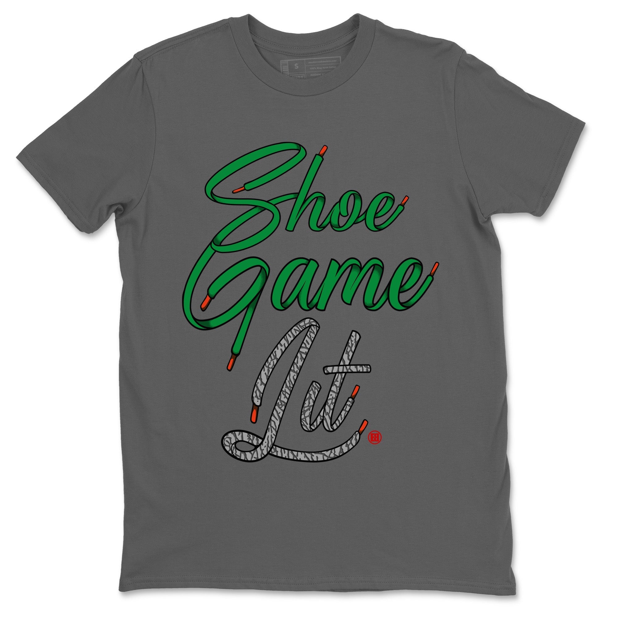 Shoe Game Lit Shoe Lace Unisex Tops - Air Jordan 3 Lucky Green