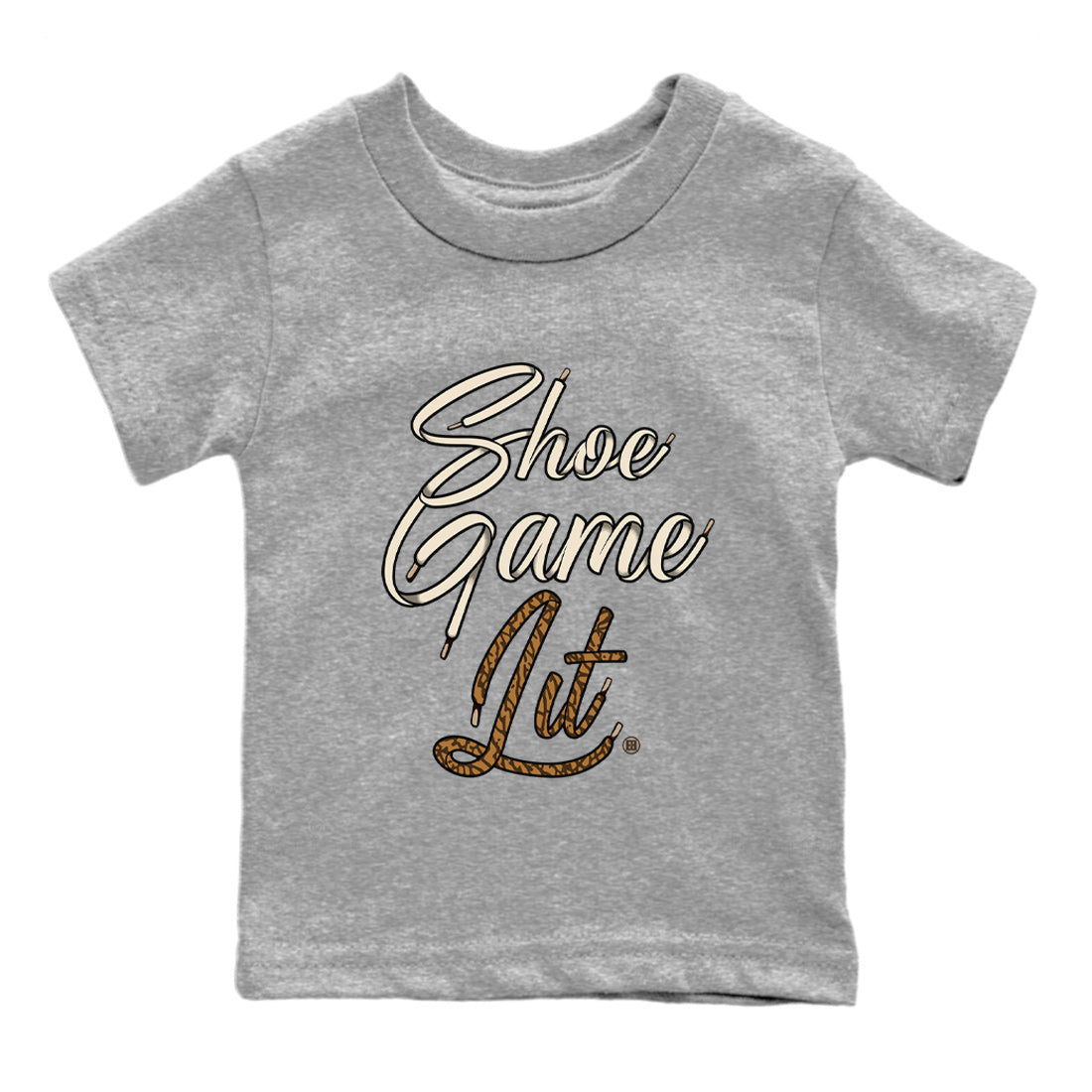 Shoe Game Lit Shoe Lace Kids Tops - Air Jordan 3 Palomino