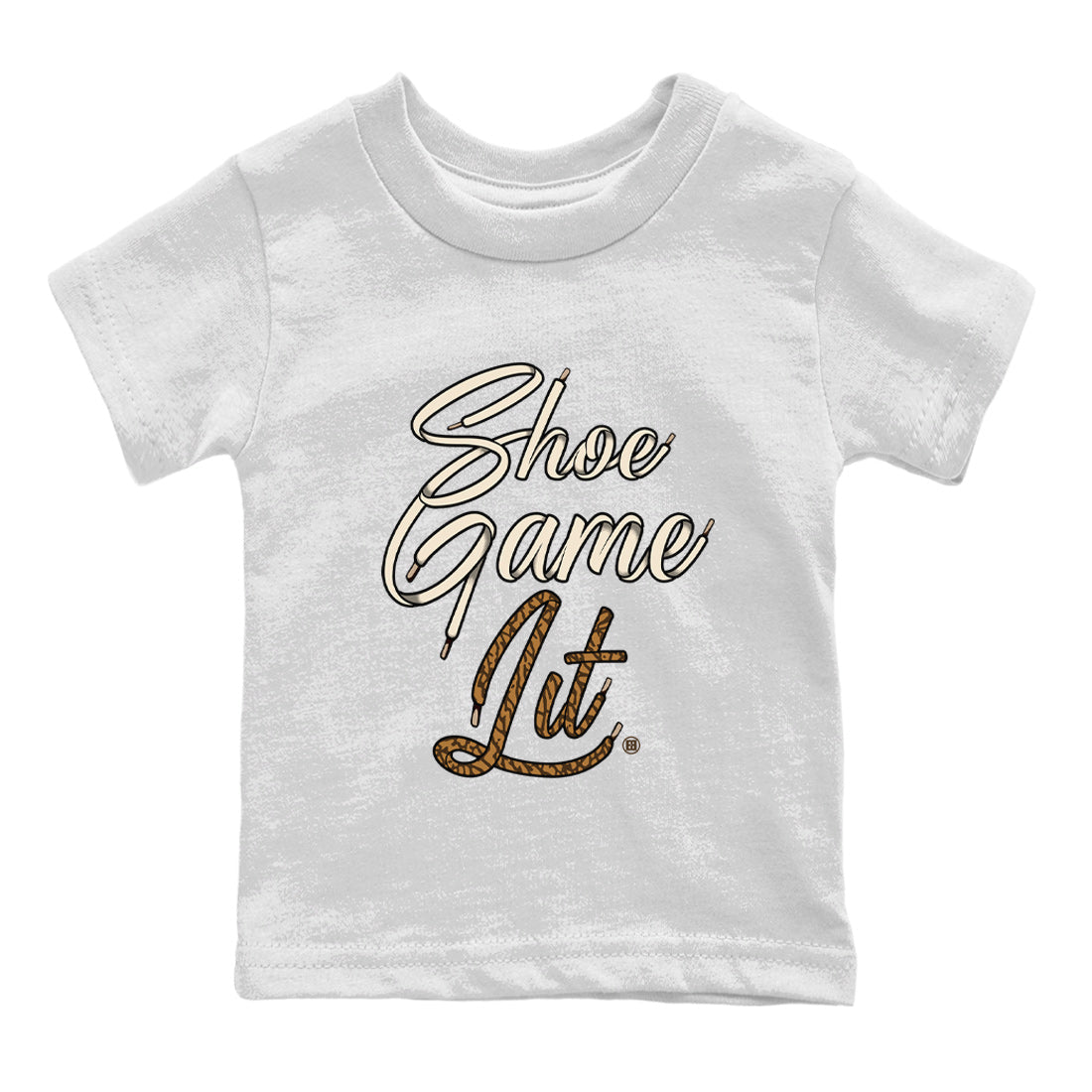 Shoe Game Lit Shoe Lace Kids Tops - Air Jordan 3 Palomino