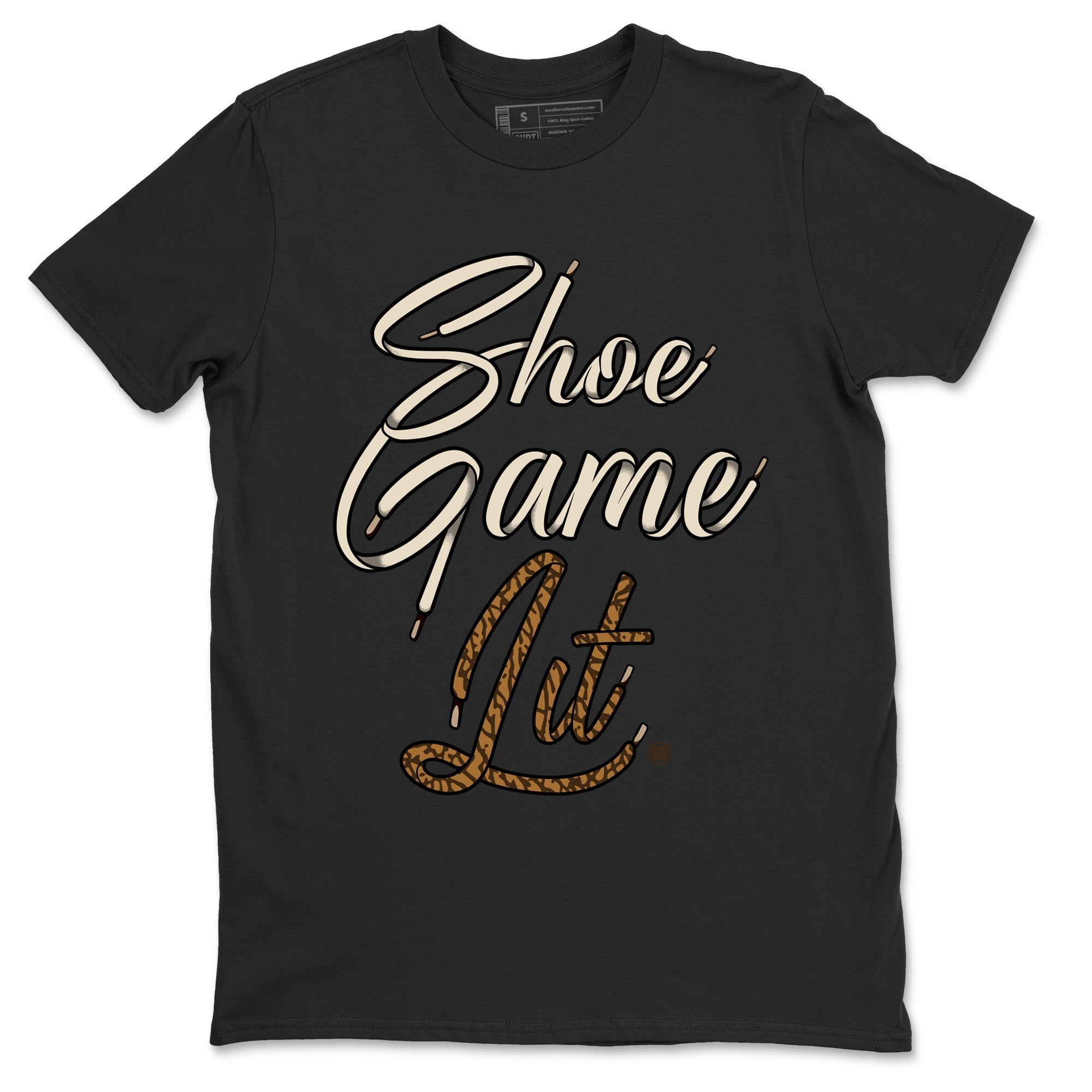 Shoe Game Lit Shoe Lace Unisex Tops - Air Jordan 3 Palomino
