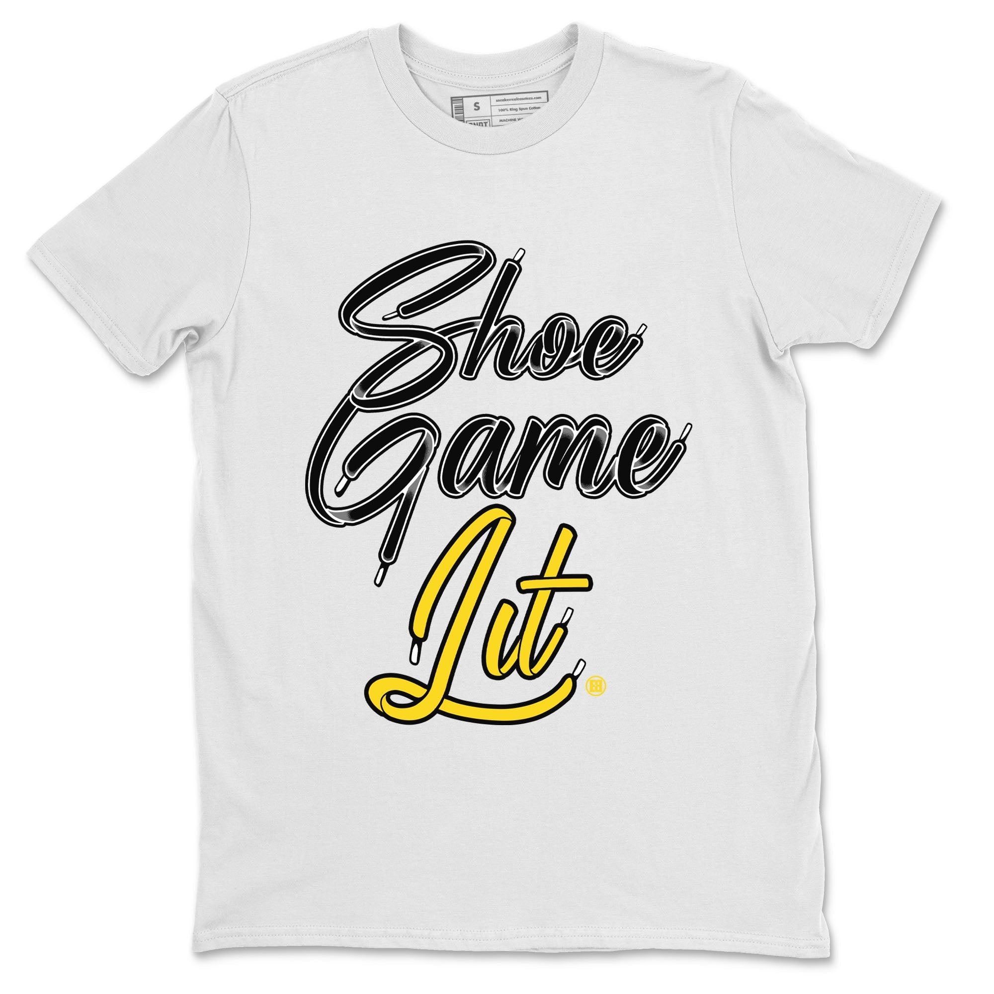 Shoe Game Lit Shoe Lace Unisex Tops - Air Jordan 4 Thunder