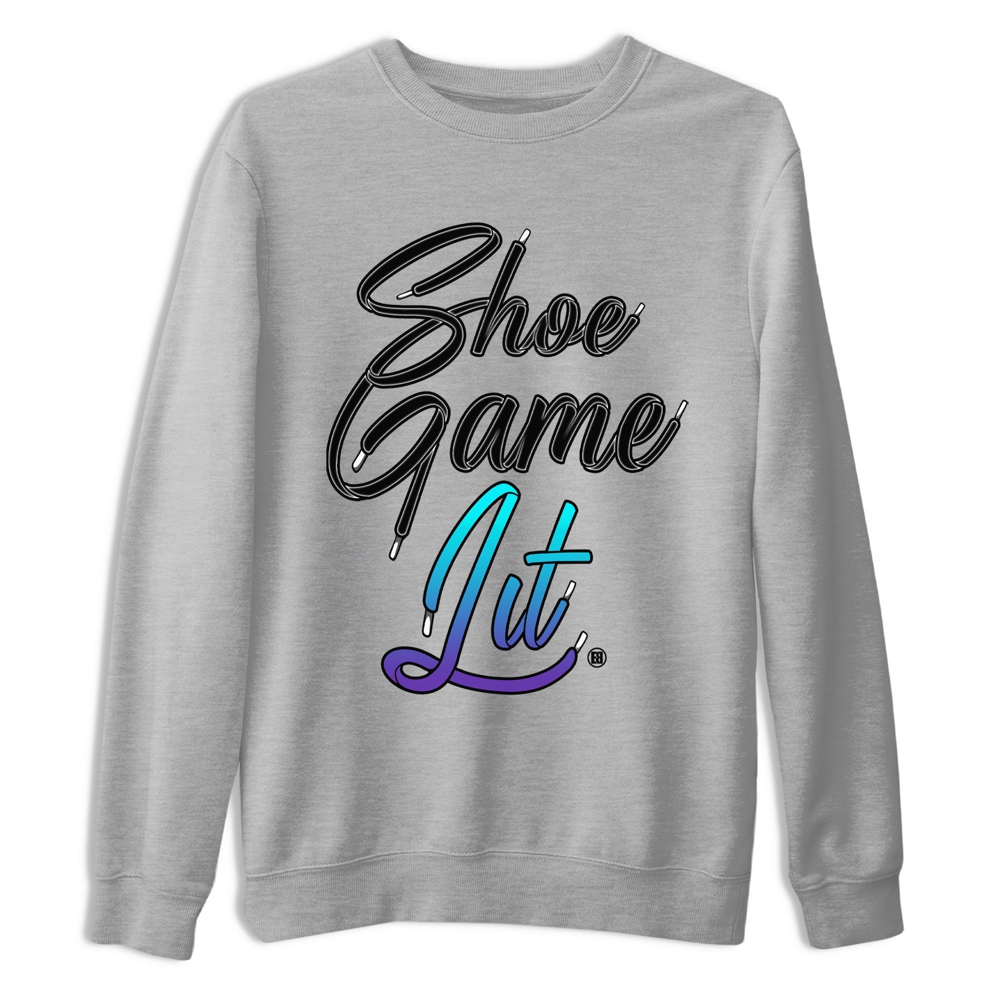Shoe Game Lit Shoe Lace snkmatch Tee - Air Jordan 6 Aqua