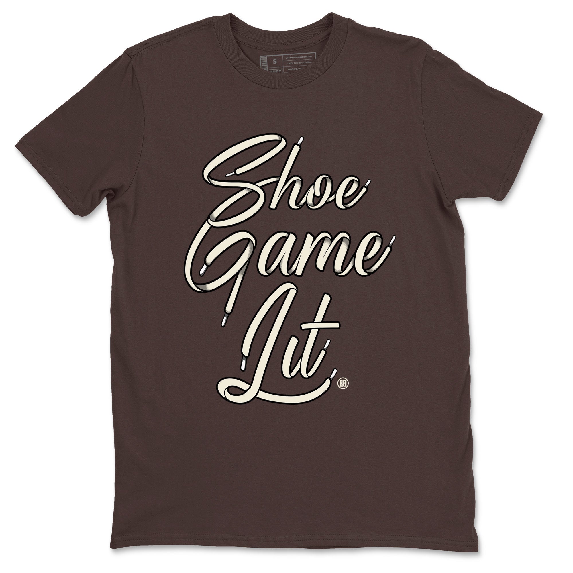 Shoe Game Lit Shoe Lace snkmatch Tee - Dunk Cacao Wow