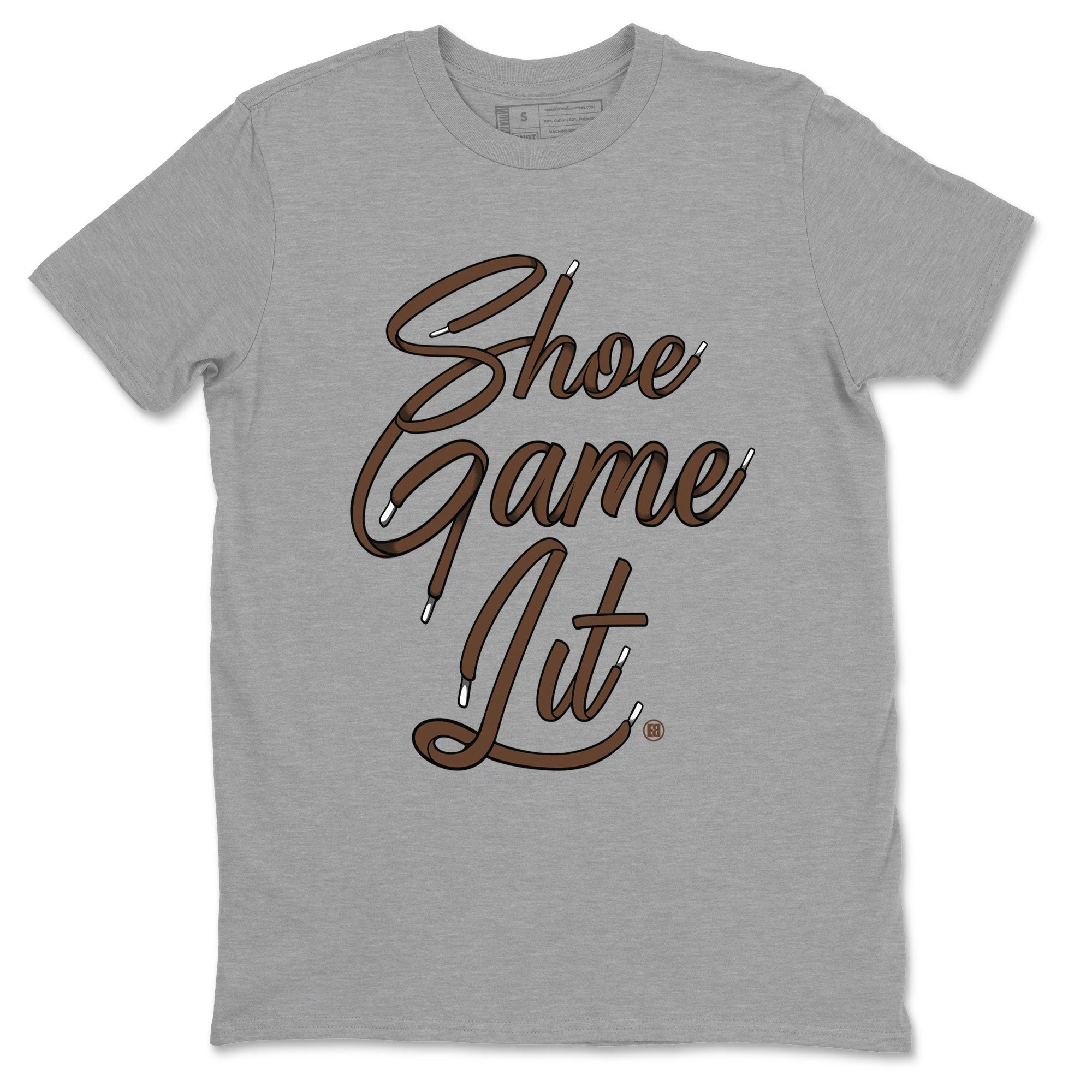 Shoe Game Lit Shoe Lace snkmatch Tee - Dunk Cacao Wow
