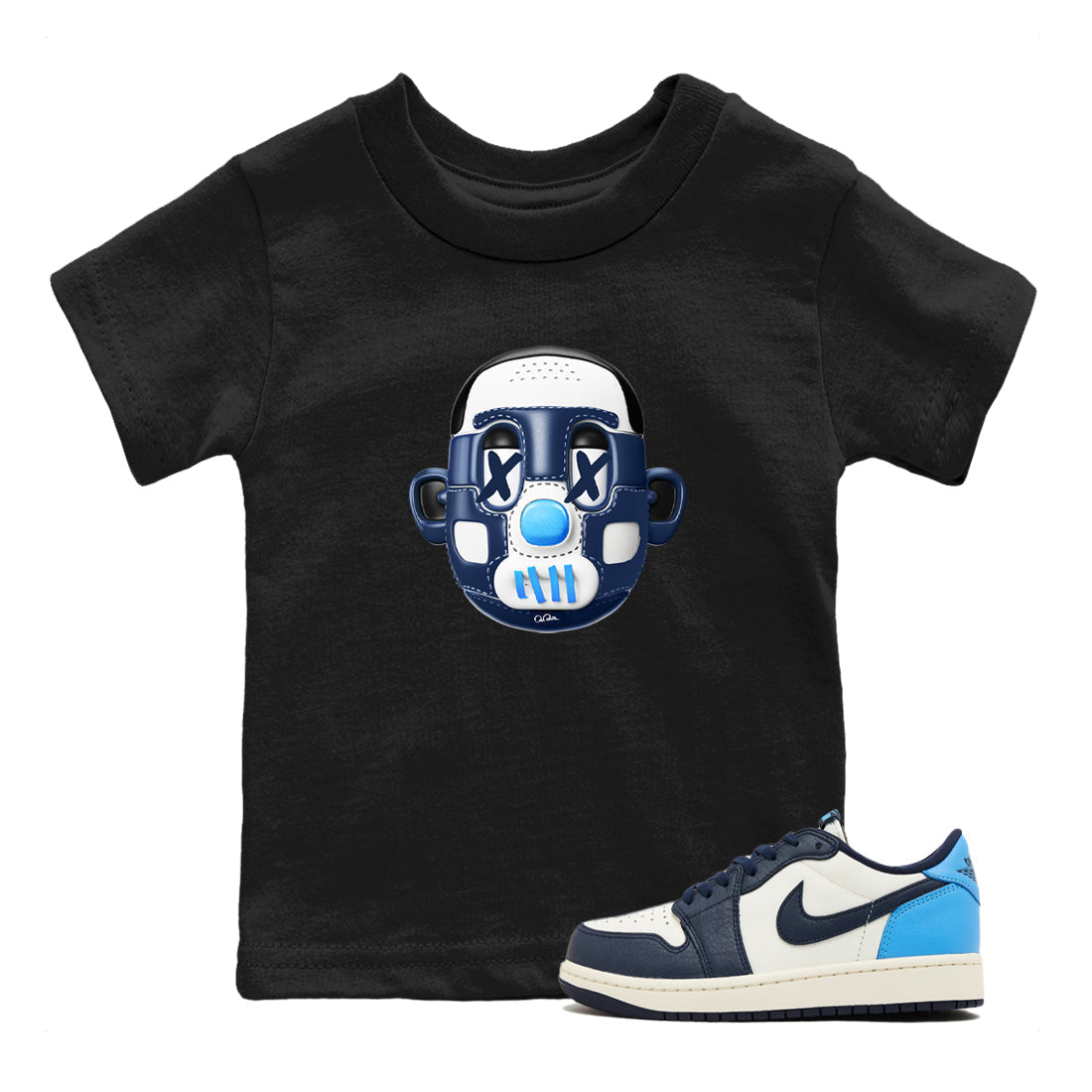 Shoe Head snkmatch Tees Kids - Air Jordan 1 Obsidian