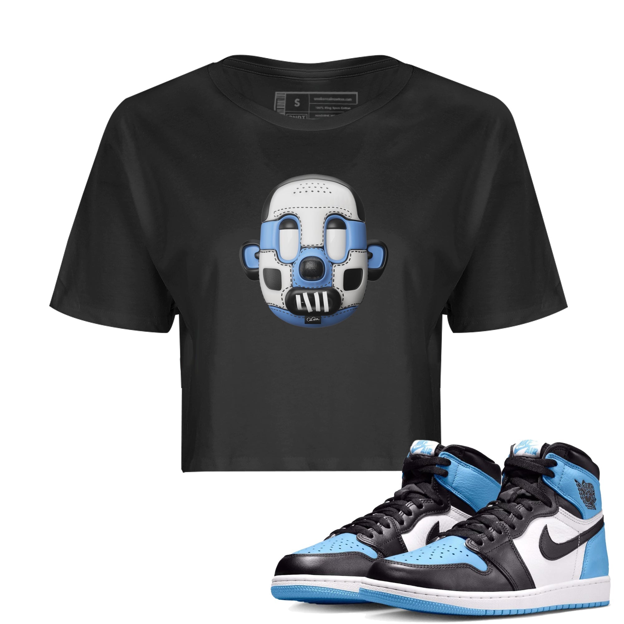 Shoe Head Women's Tops - Air Jordan 1 UNC Toe