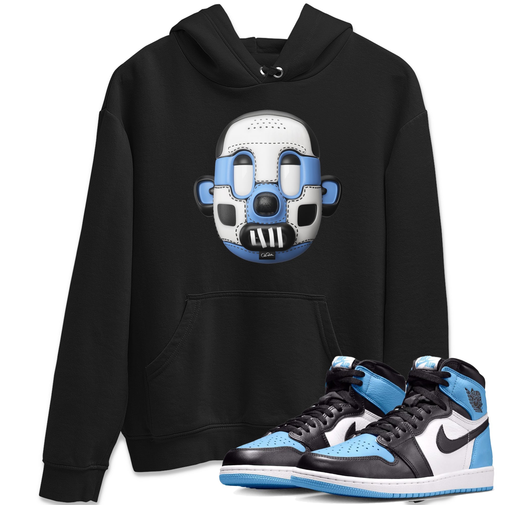 Shoe Head Unisex Tops - Air Jordan 1 UNC Toe