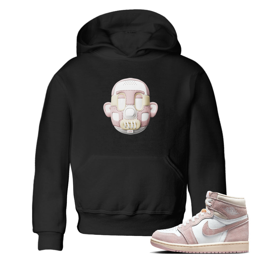 Shoe Head Kids Tops - Air Jordan 1 Washed Pink