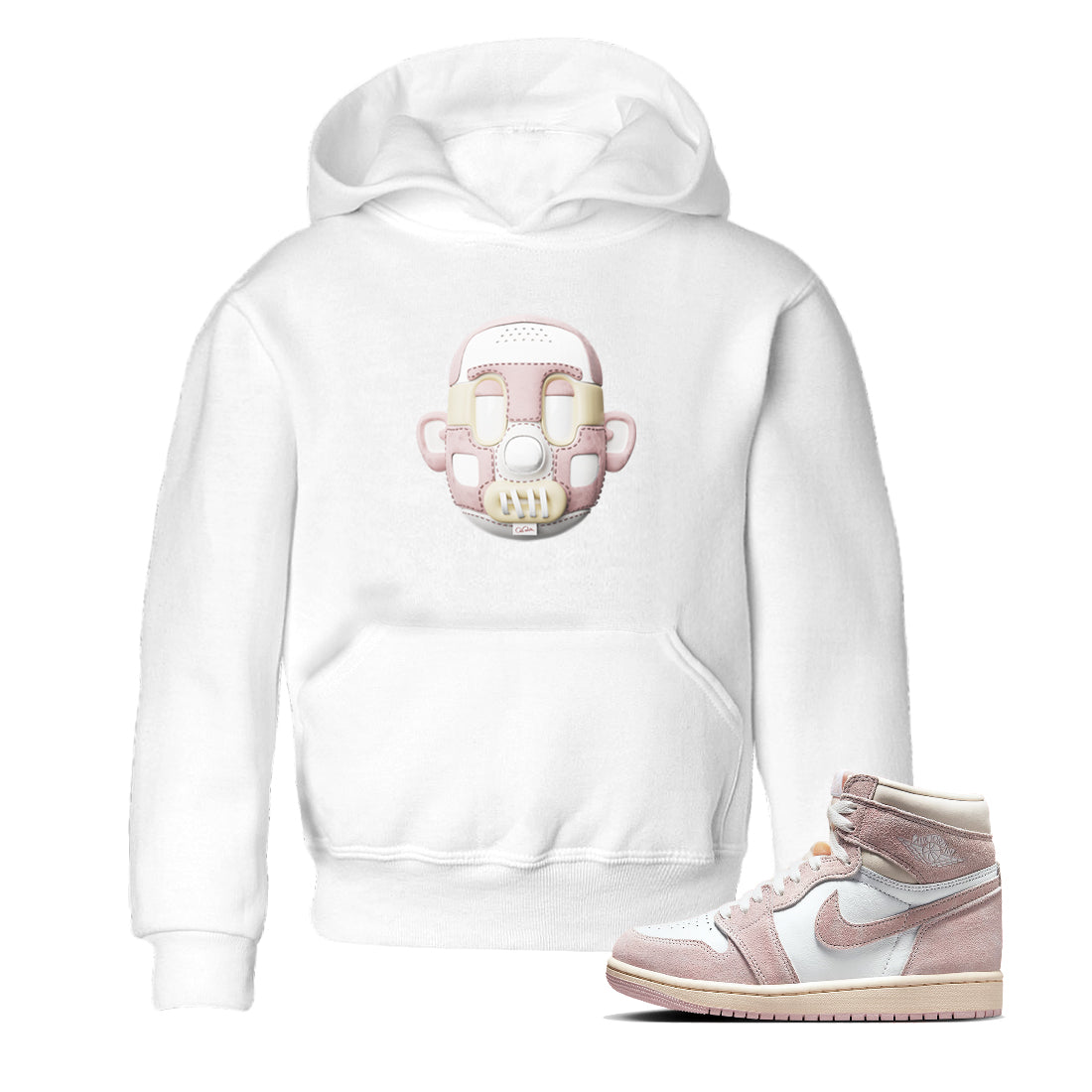 Shoe Head Kids Tops - Air Jordan 1 Washed Pink