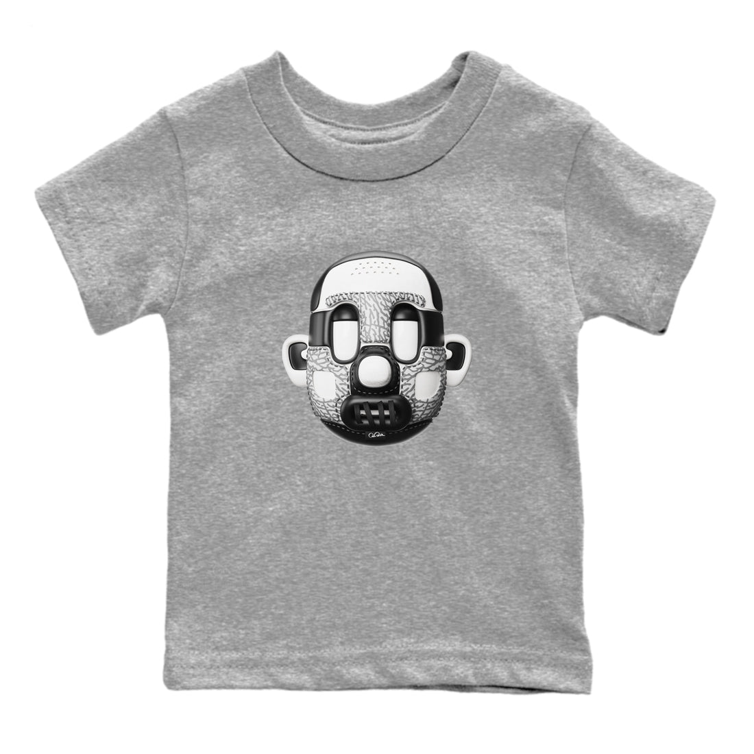 Shoe Head Kids Tops - Air Jordan 1 White Cement