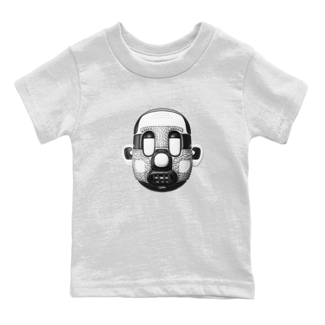 Shoe Head Kids Tops - Air Jordan 1 White Cement