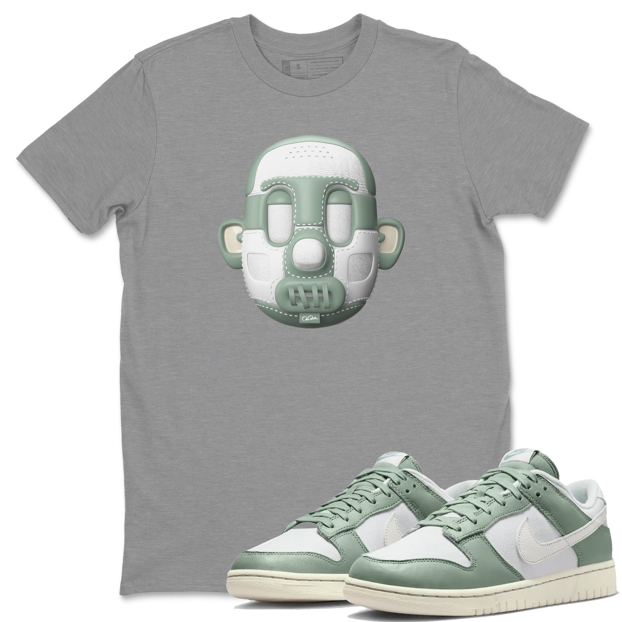 Shoe Head Unisex Tops - Dunk Mica Green