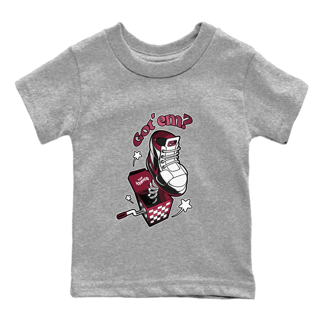 Shoe In The Box snkmatch Tee Kids - Air Jordan 1 Metallic Burgundy