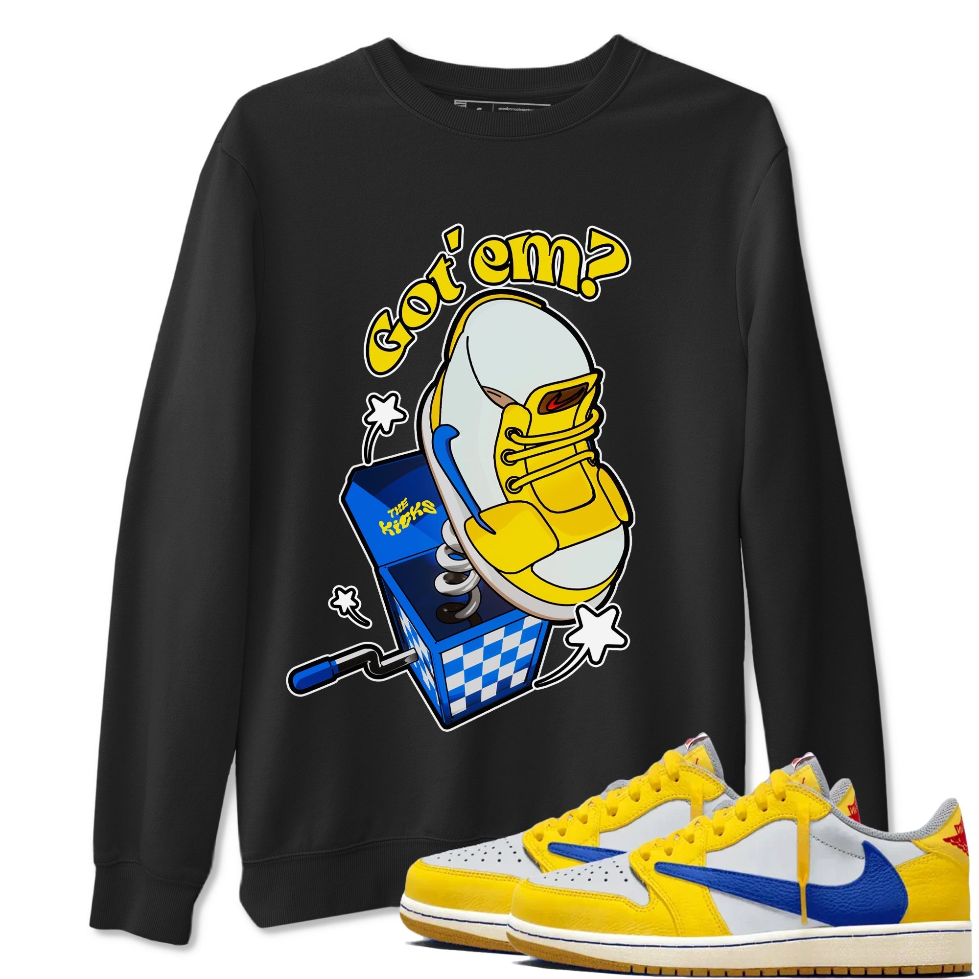 Shoe In The Box snkmatch Tees - Air Jordan 1 Travis Scott Canary