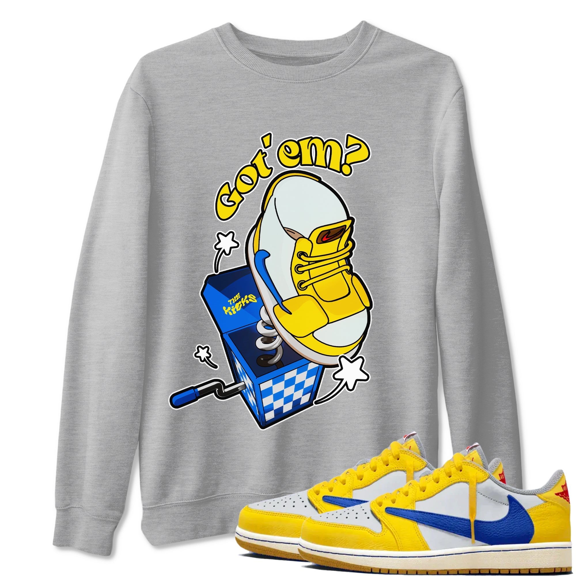 Shoe In The Box snkmatch Tees - Air Jordan 1 Travis Scott Canary