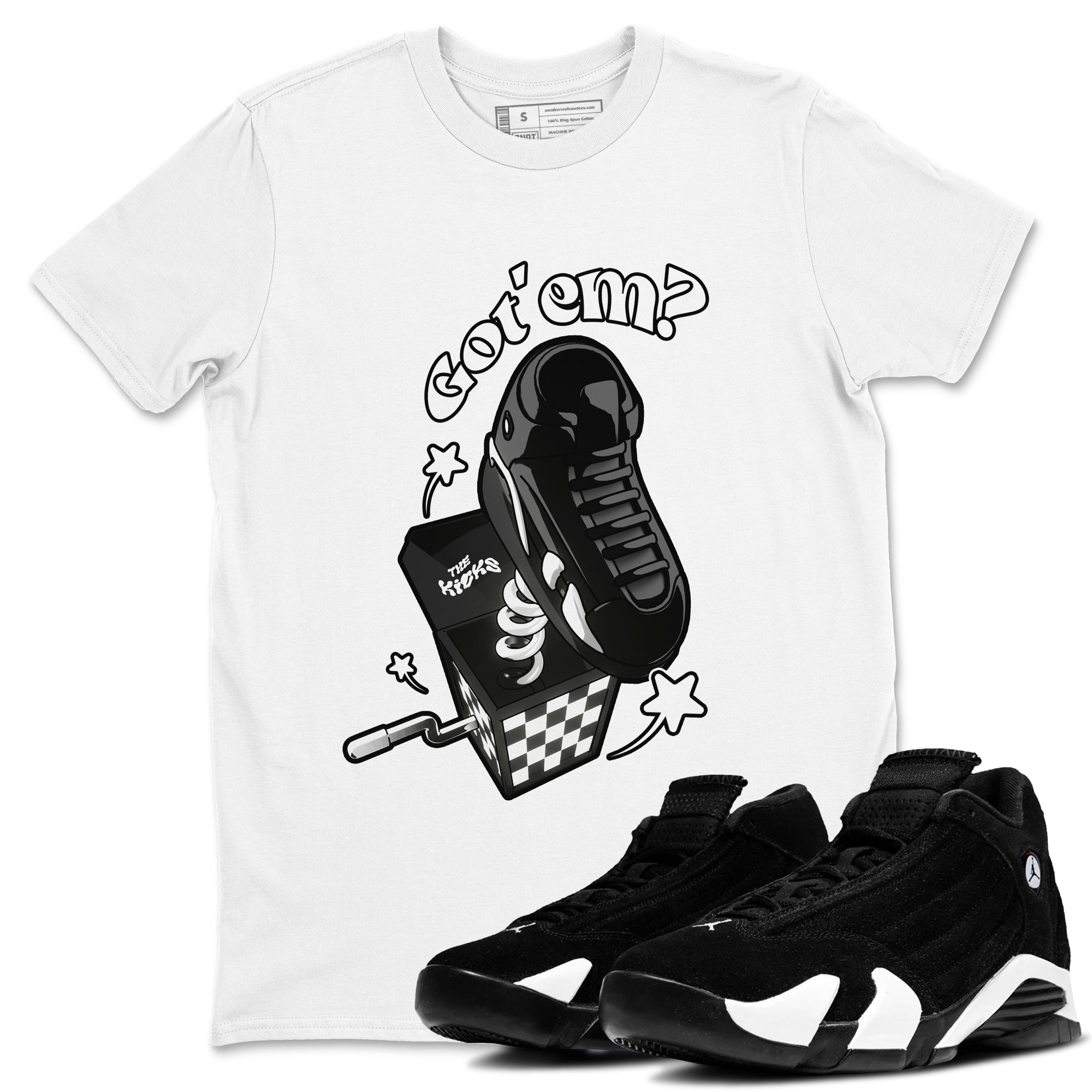 Shoe In The Box snkmatch Tees - Air Jordan 14 Panda