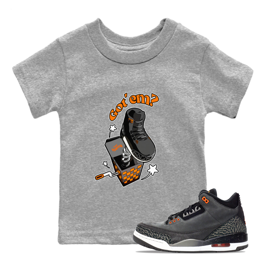 Shoe In The Box snkmatch Tee Kids - Air Jordan 3 Fear