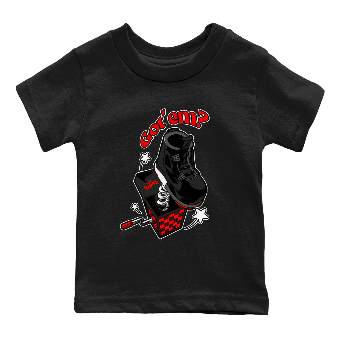 Shoe In The Box snkmatch Tee Kids - Air Jordan 4 Bred Reimagined
