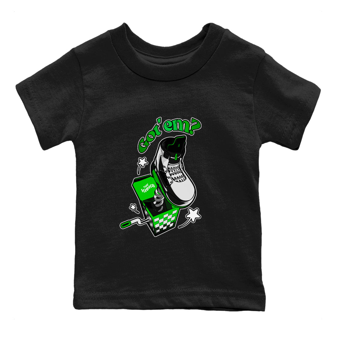 Shoe In The Box snkmatch Tee Kids - Air Jordan 5 Lucky Green