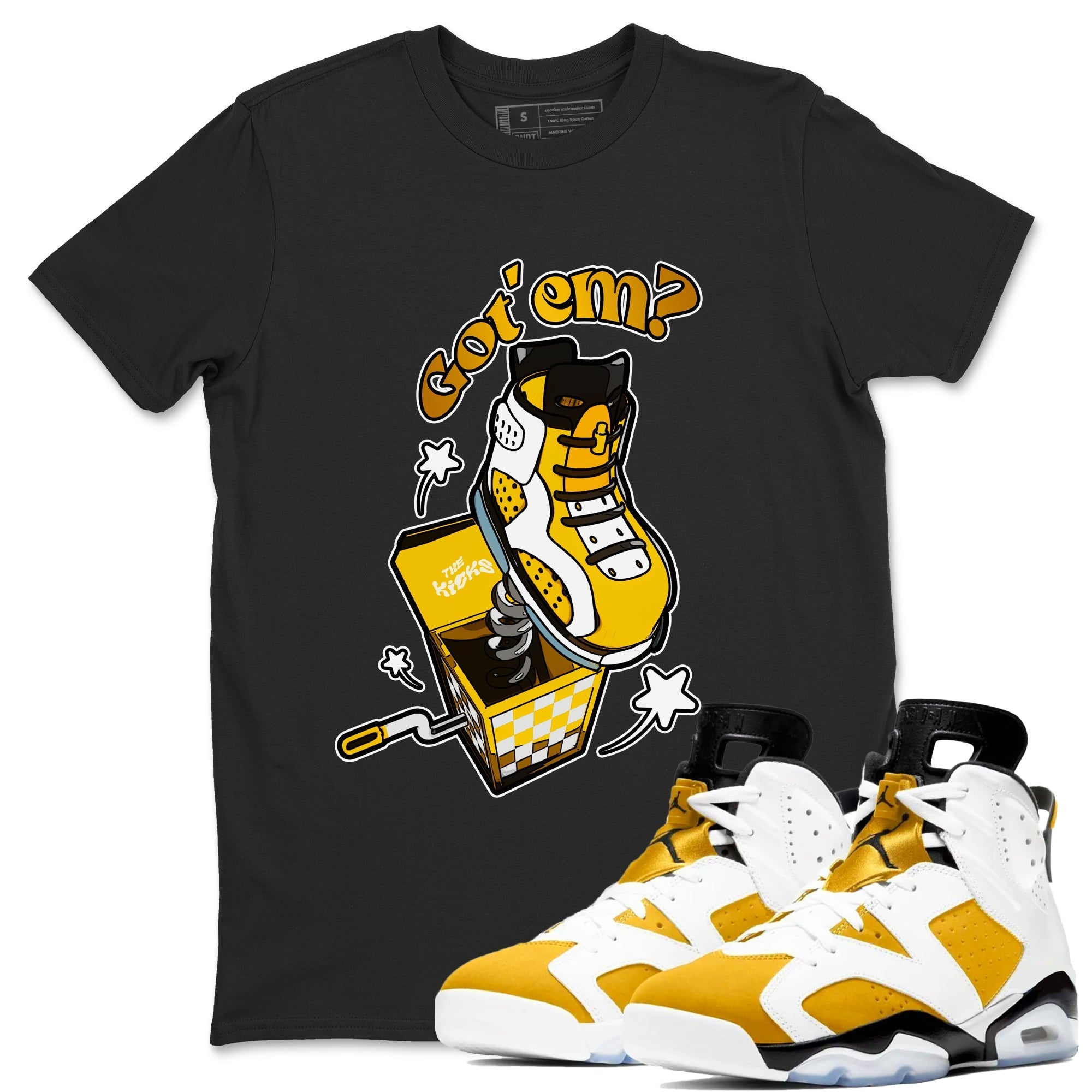 Shoe In The Box snkmatch Tee - Air Jordan 6 Yellow Ochre