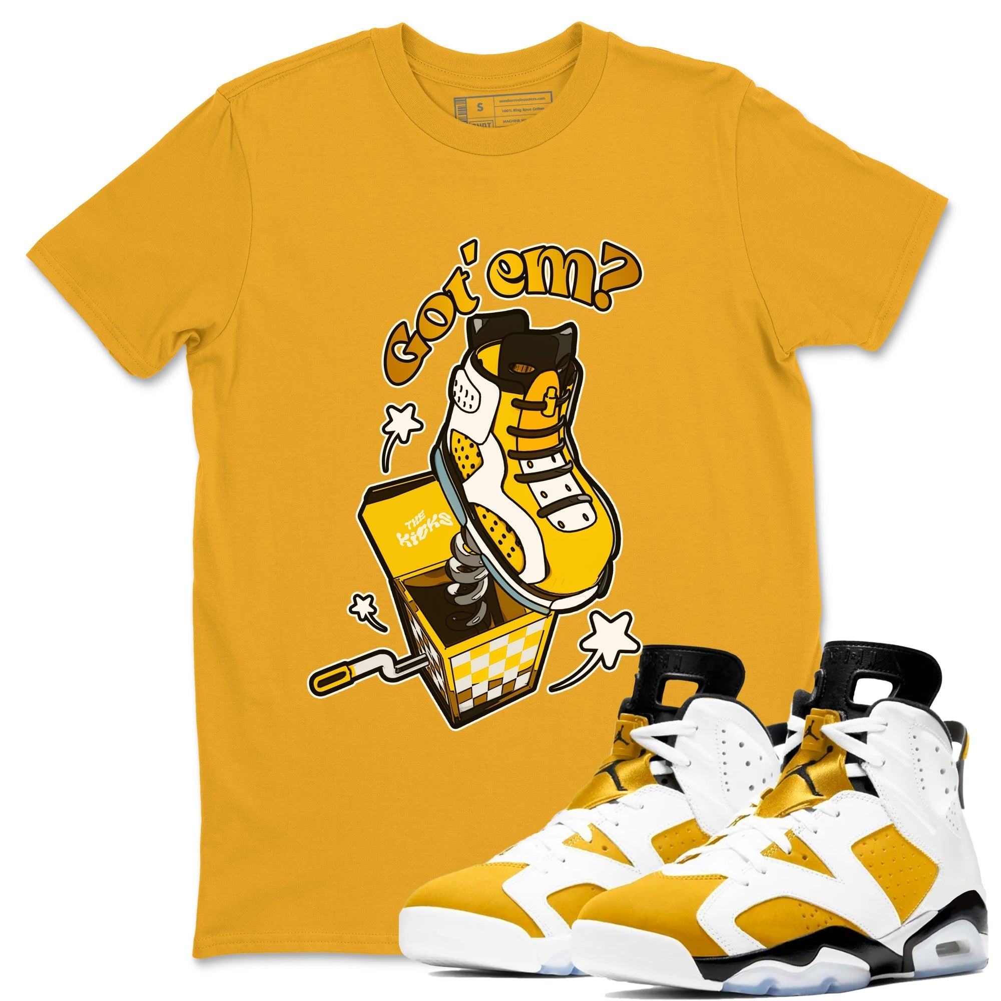Shoe In The Box snkmatch Tee - Air Jordan 6 Yellow Ochre
