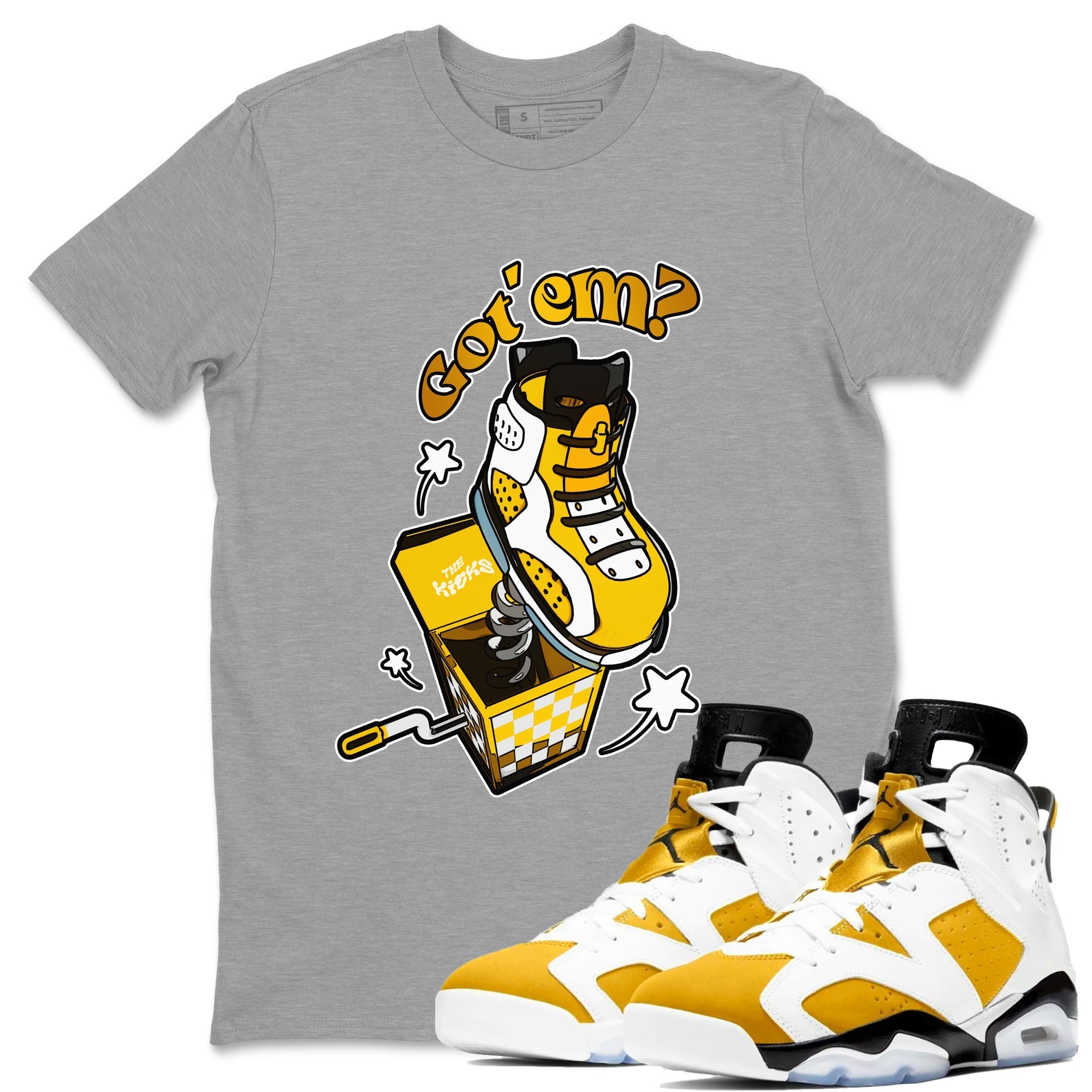 Shoe In The Box snkmatch Tee - Air Jordan 6 Yellow Ochre
