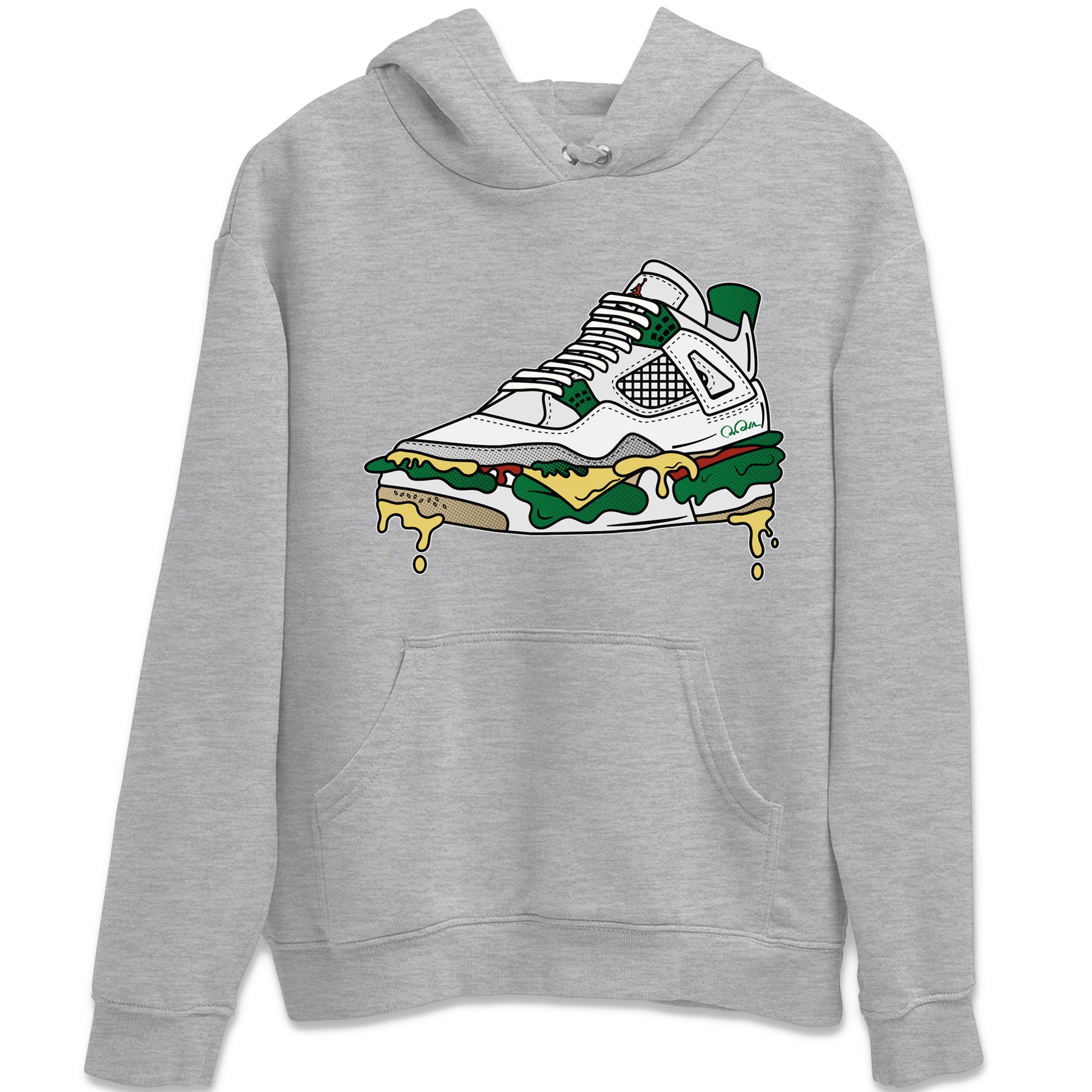 Shoe Sandwich Unisex Tops - Air Jordan 4 Pine Green